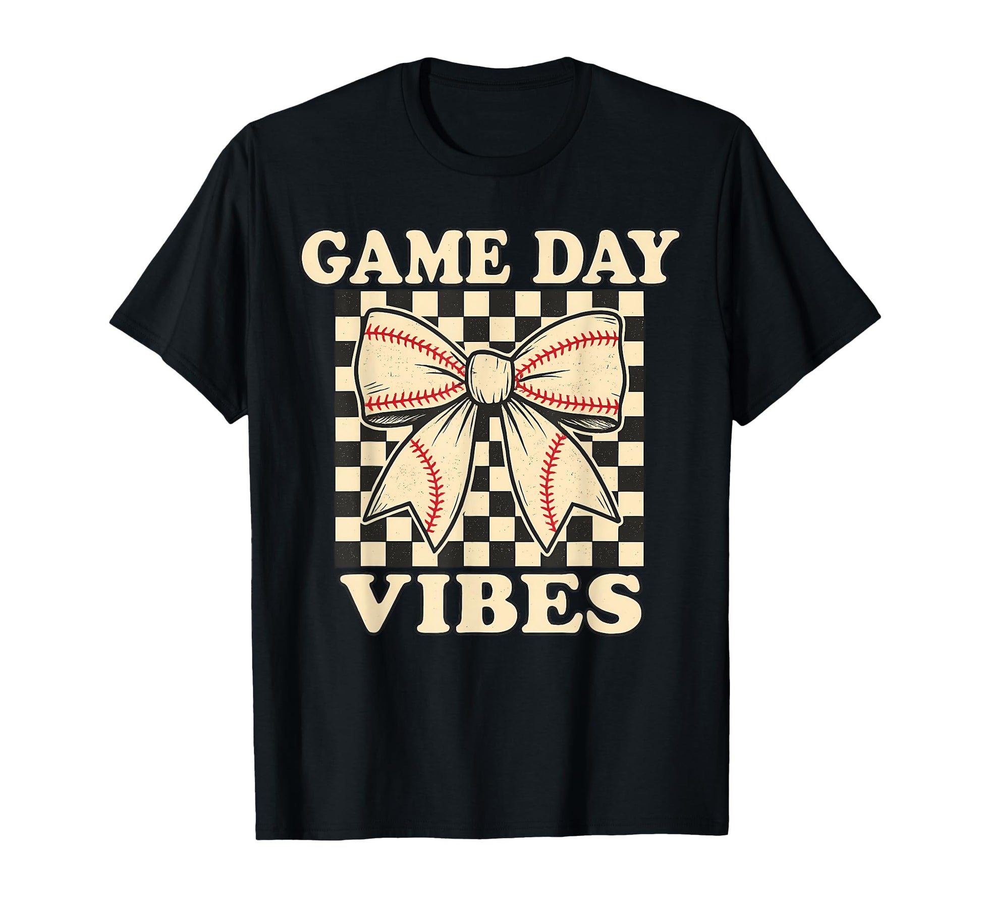 Game Day Vibes Coquette Bow Baseball T-Shirt - Trendy Graphic Unisex - T-Shirt, Sweatshirt, Hoodie