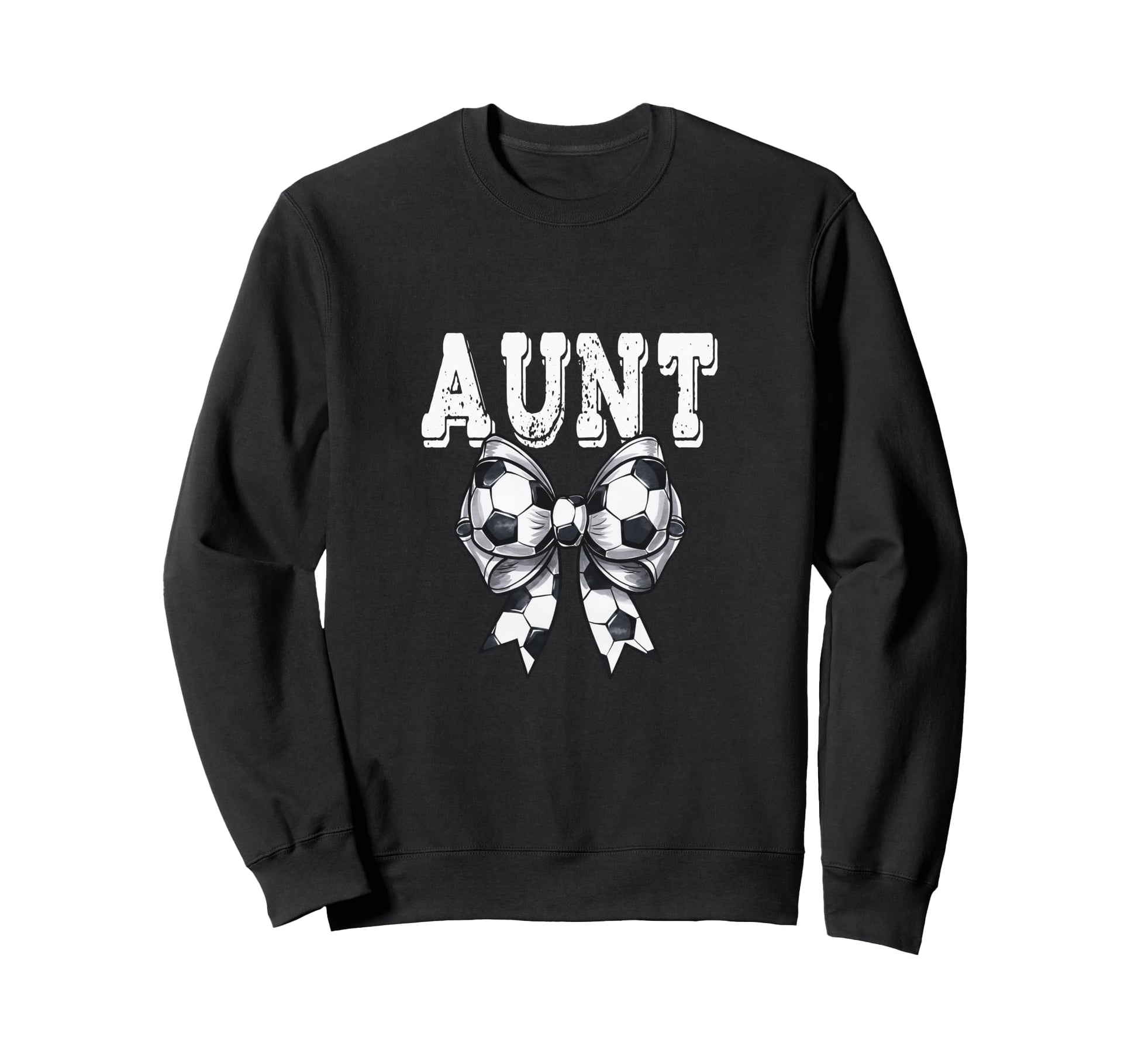 Coquette Soccer Bow Aunt Sister Grandma Sweatshirt - Graphic Print Unisex - T-Shirt, Sweatshirt, Hoodie