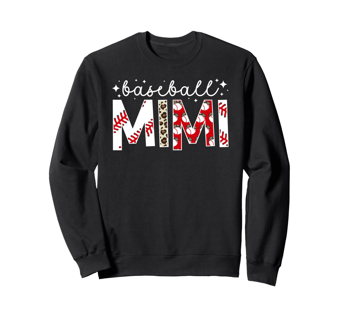 Baseball Mimi Leopard Mimi Sweatshirt - Casual Everyday Wear Men Women - T-Shirt, Sweatshirt, Hoodie