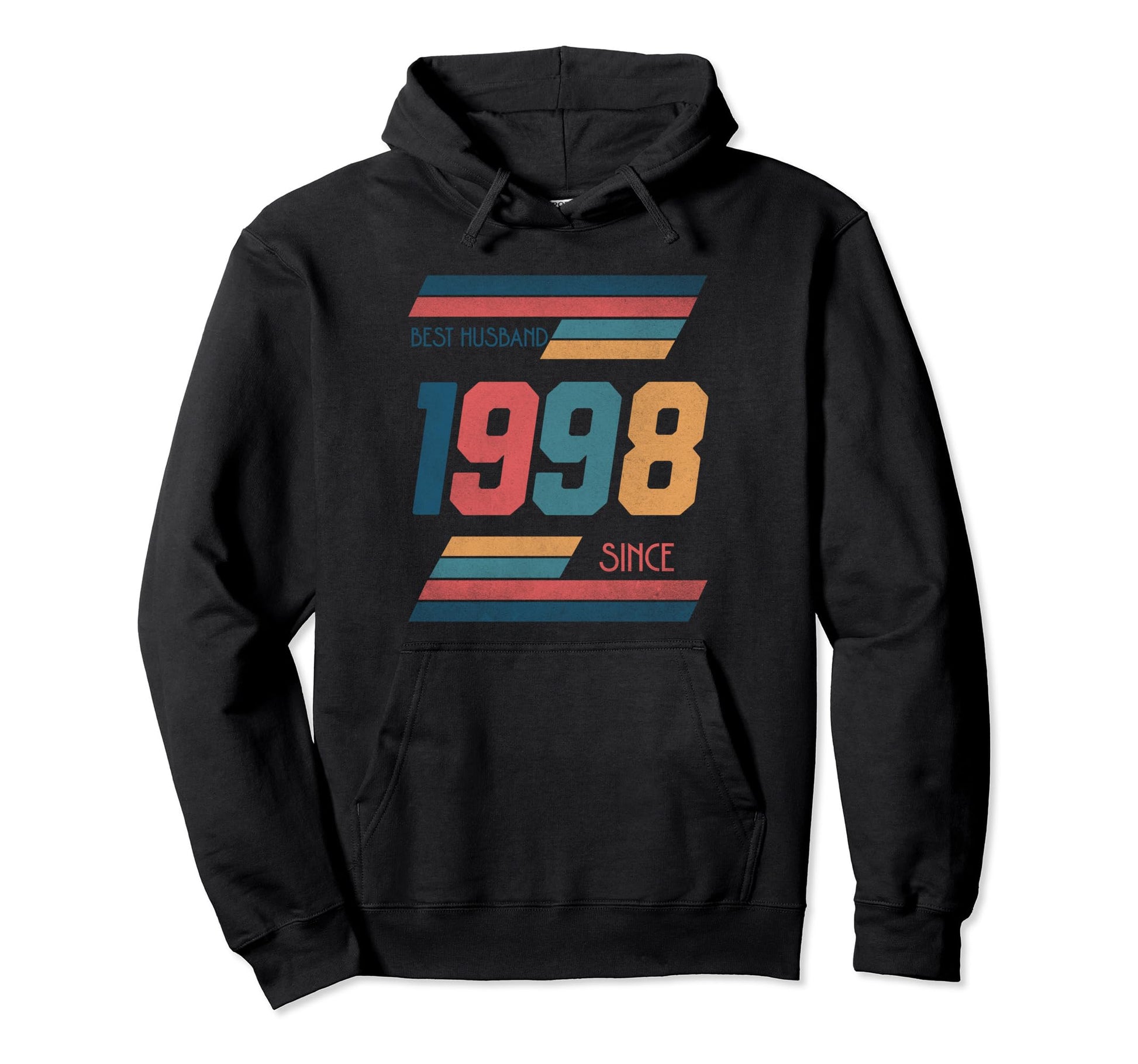 Best Husband Since 1998 Anniversary Hoodie - Trendy Graphic for Adults - T-Shirt, Sweatshirt, Hoodie