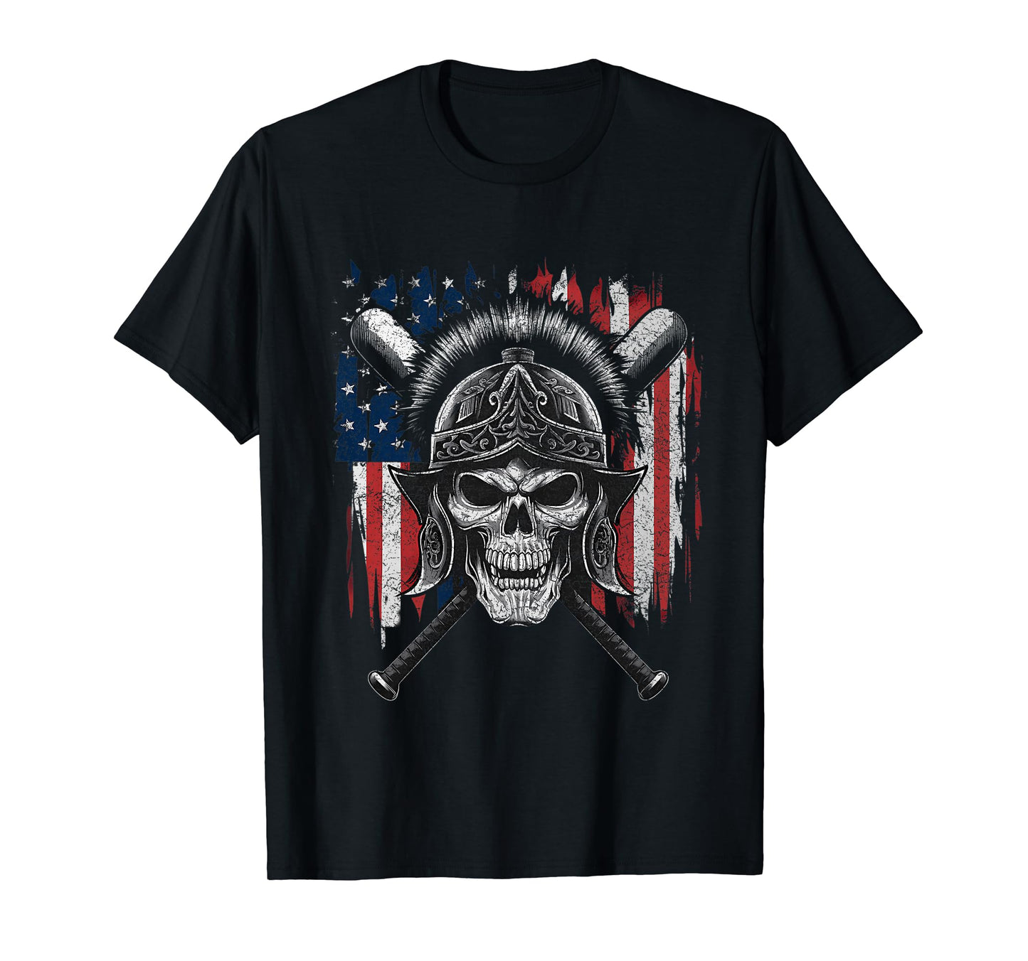 Patriotic Skull American Flag And T-Shirt - Streetwear Style for Adults - T-Shirt, Sweatshirt, Hoodie