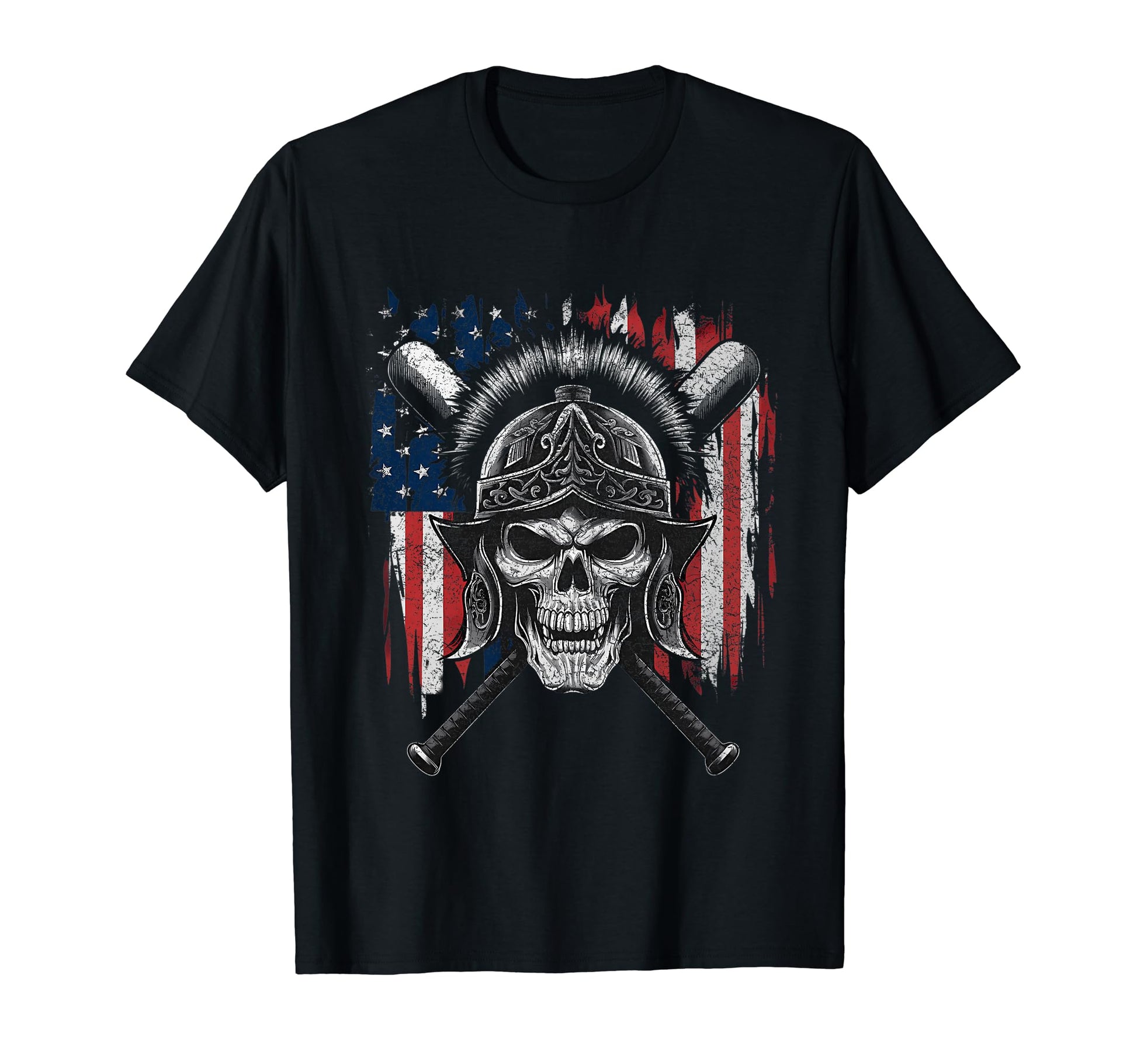 Patriotic Skull American Flag And T-Shirt - Streetwear Style for Adults - T-Shirt, Sweatshirt, Hoodie
