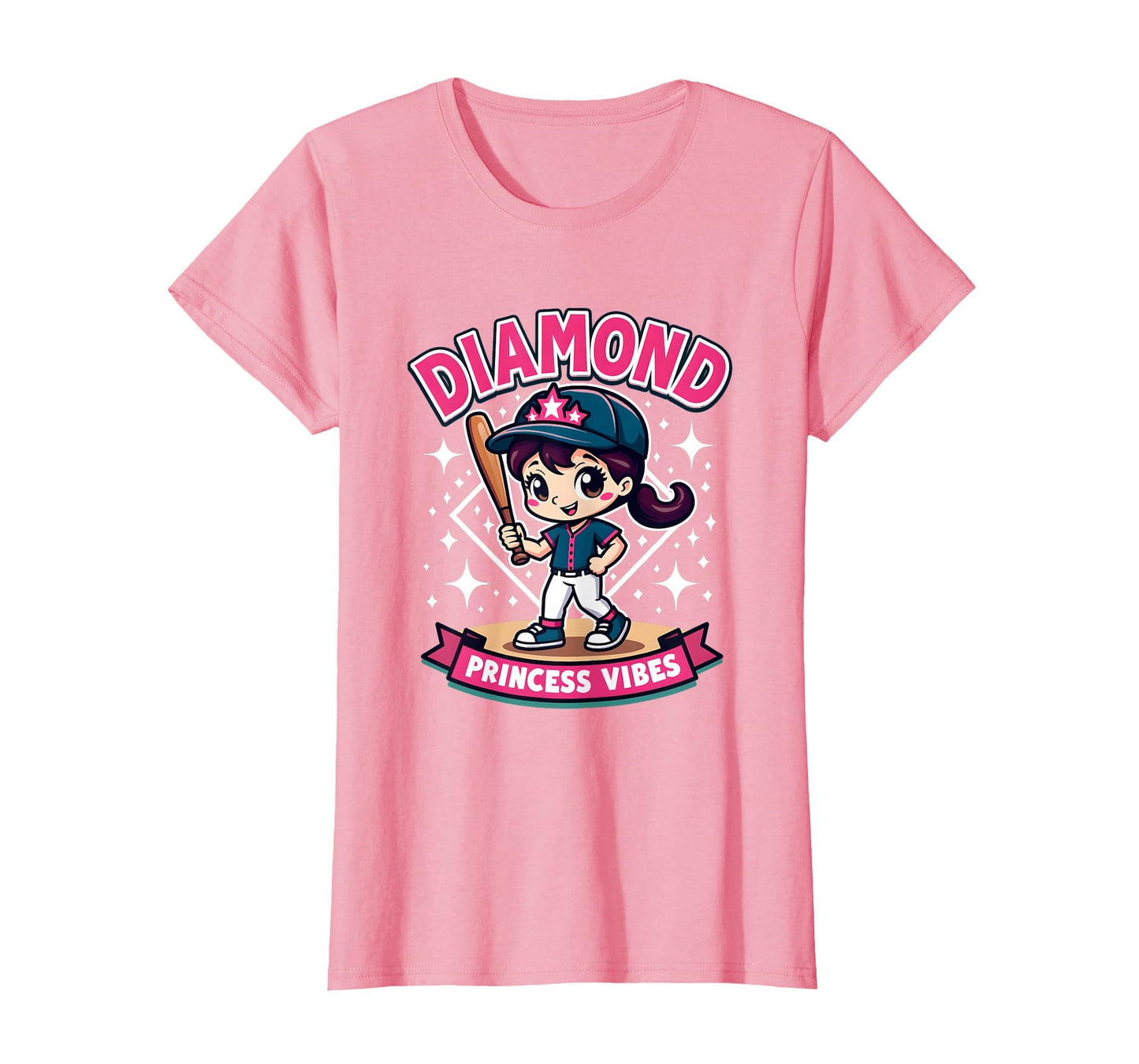 Diamond Princess Vibes Baseball T-Shirt - Casual Everyday Wear for Adults - T-Shirt, Sweatshirt, Hoodie
