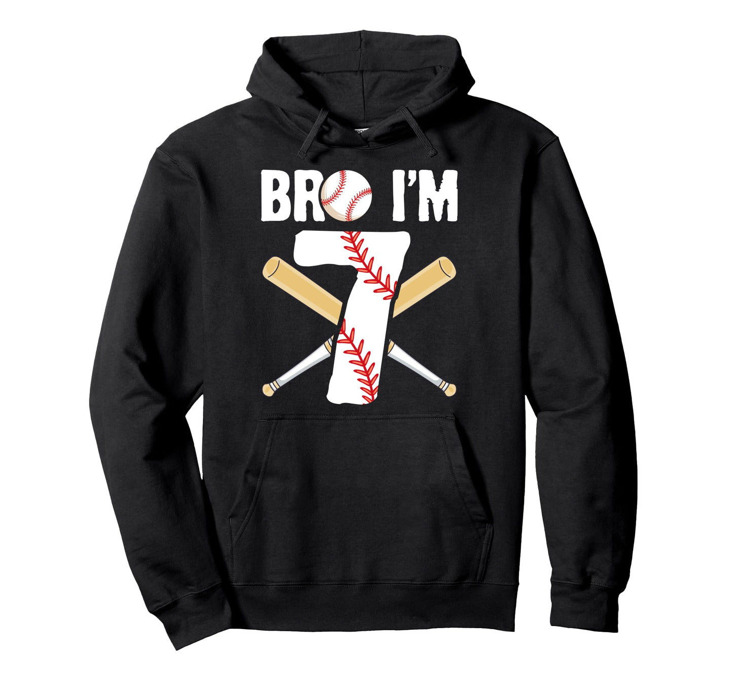 7Th Birthday Bro Im 7 Year Old Bday Hoodie - Aesthetic Graphic Unisex - T-Shirt, Sweatshirt, Hoodie