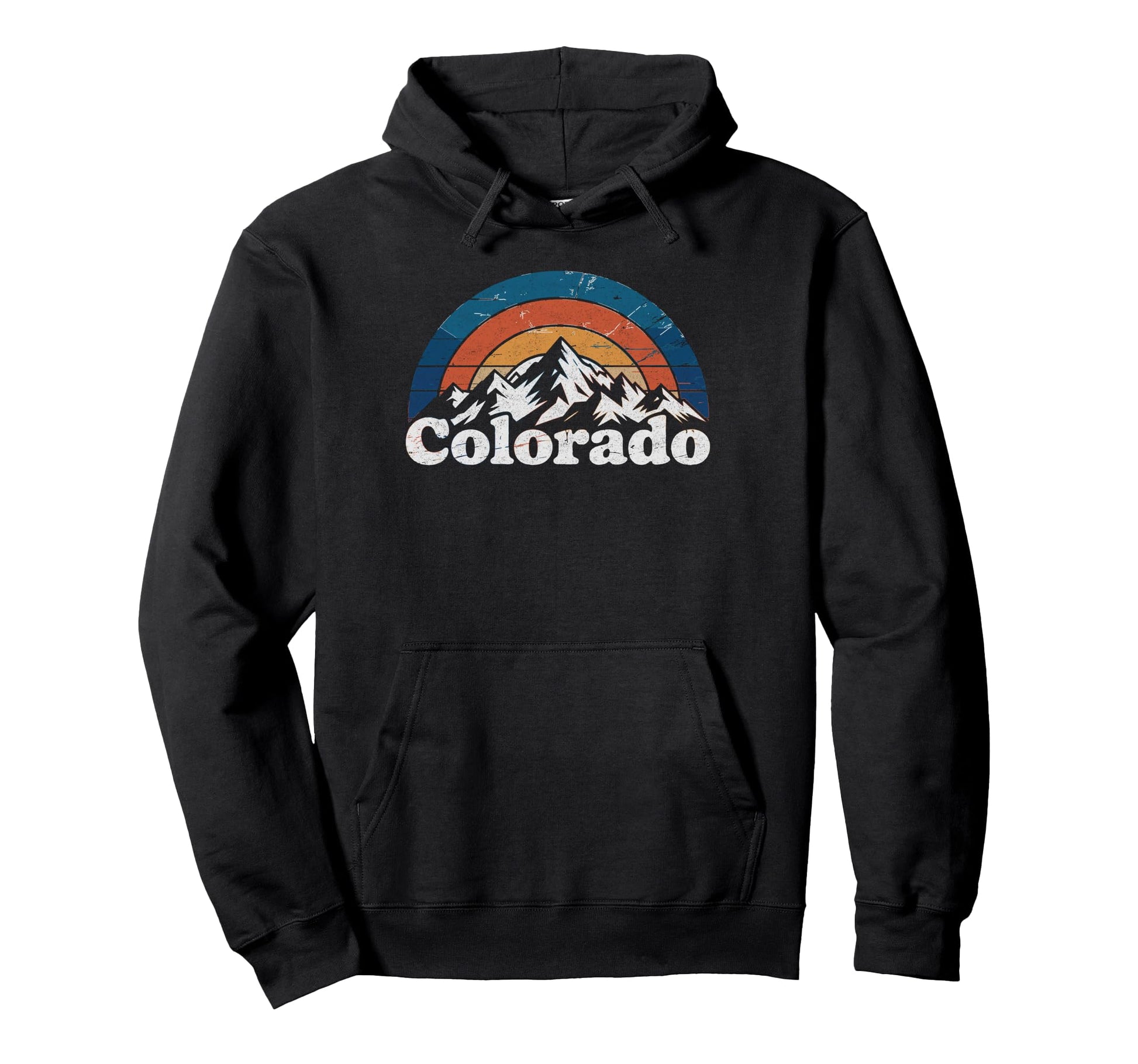 Colorado Mountains Nature Hiking Hoodie - Minimalist Print Unisex - T-Shirt, Sweatshirt, Hoodie