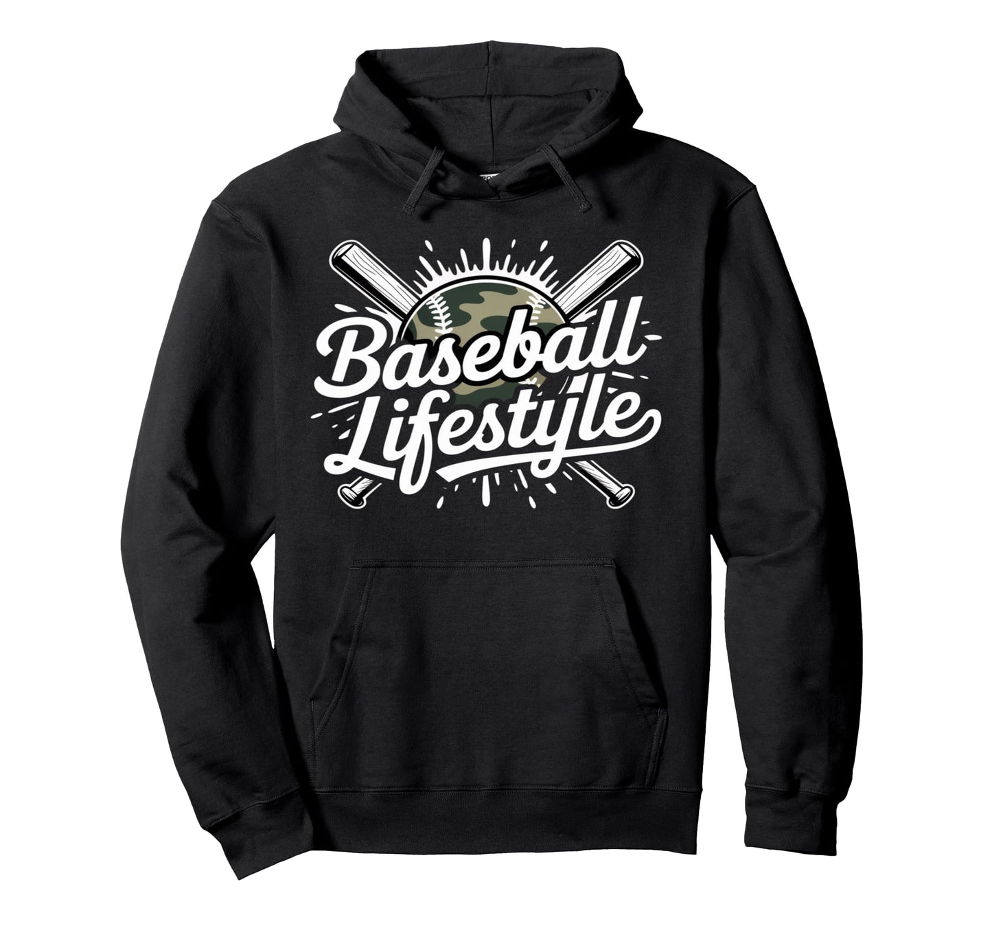 Baseball Lifestyle Bats Game Day Vibes Hoodie - Novelty Apparel for Adults - T-Shirt, Sweatshirt, Hoodie