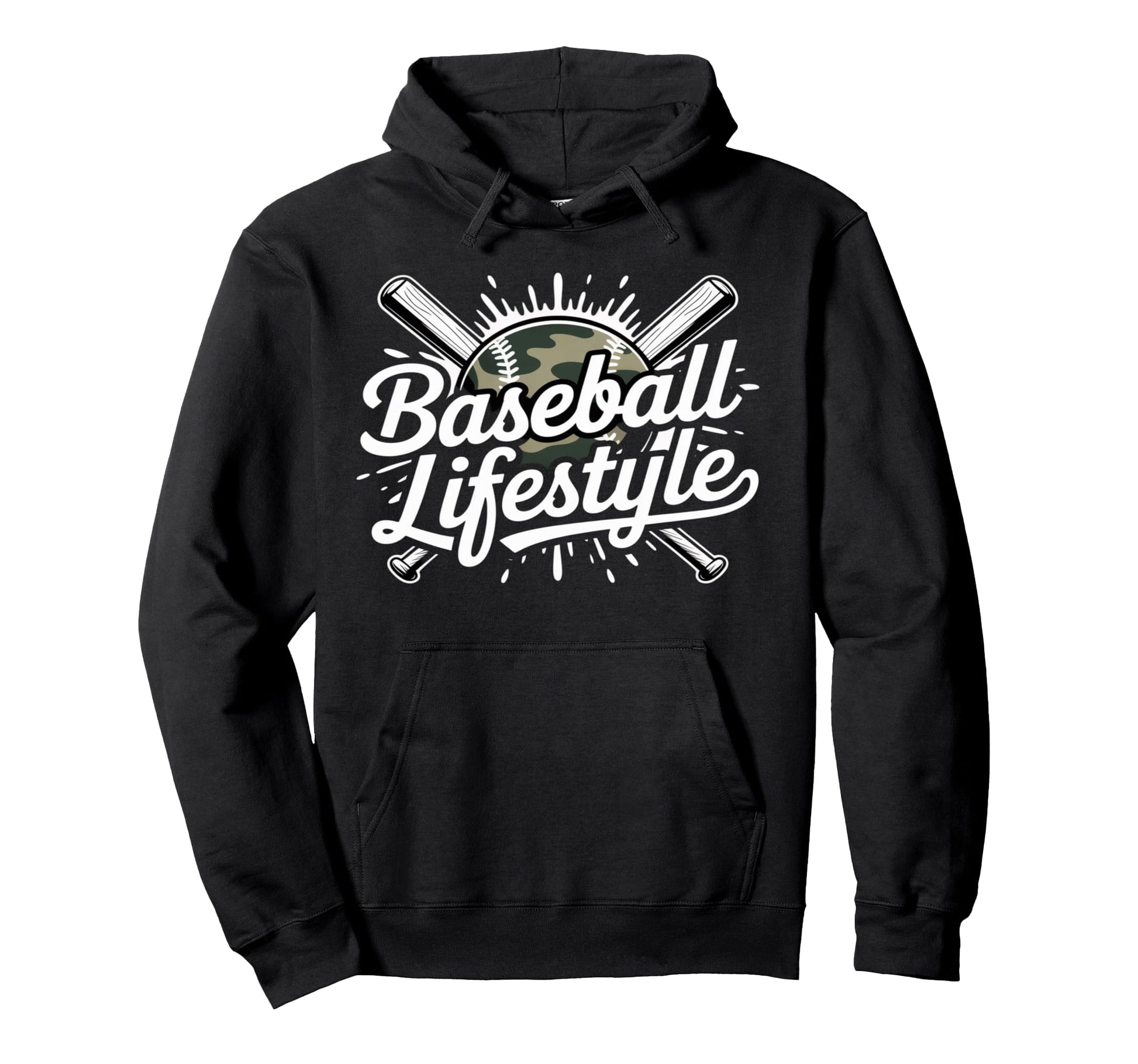 Baseball Lifestyle Bats Game Day Vibes Hoodie - Novelty Apparel for Adults - T-Shirt, Sweatshirt, Hoodie