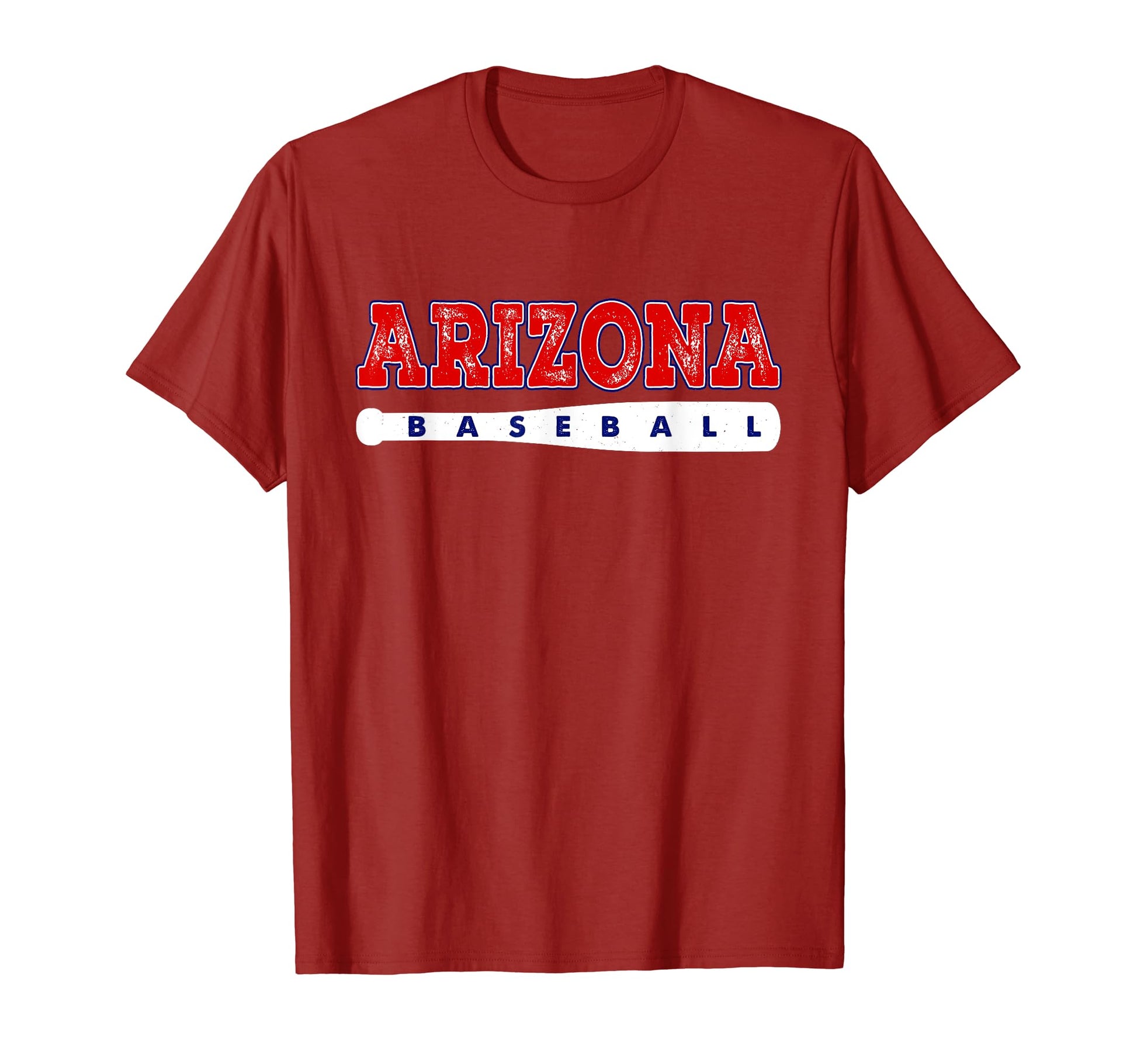 Arizona Baseball Lover Distressed T-Shirt - Minimalist Print for Adults - T-Shirt, Sweatshirt, Hoodie