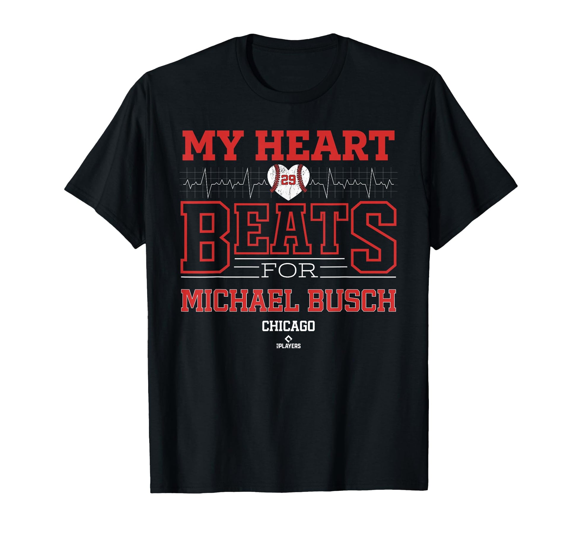 My Heart Beats Michael Busch Chicago T-Shirt - Streetwear Style Unisex - T-Shirt, Sweatshirt, Hoodie