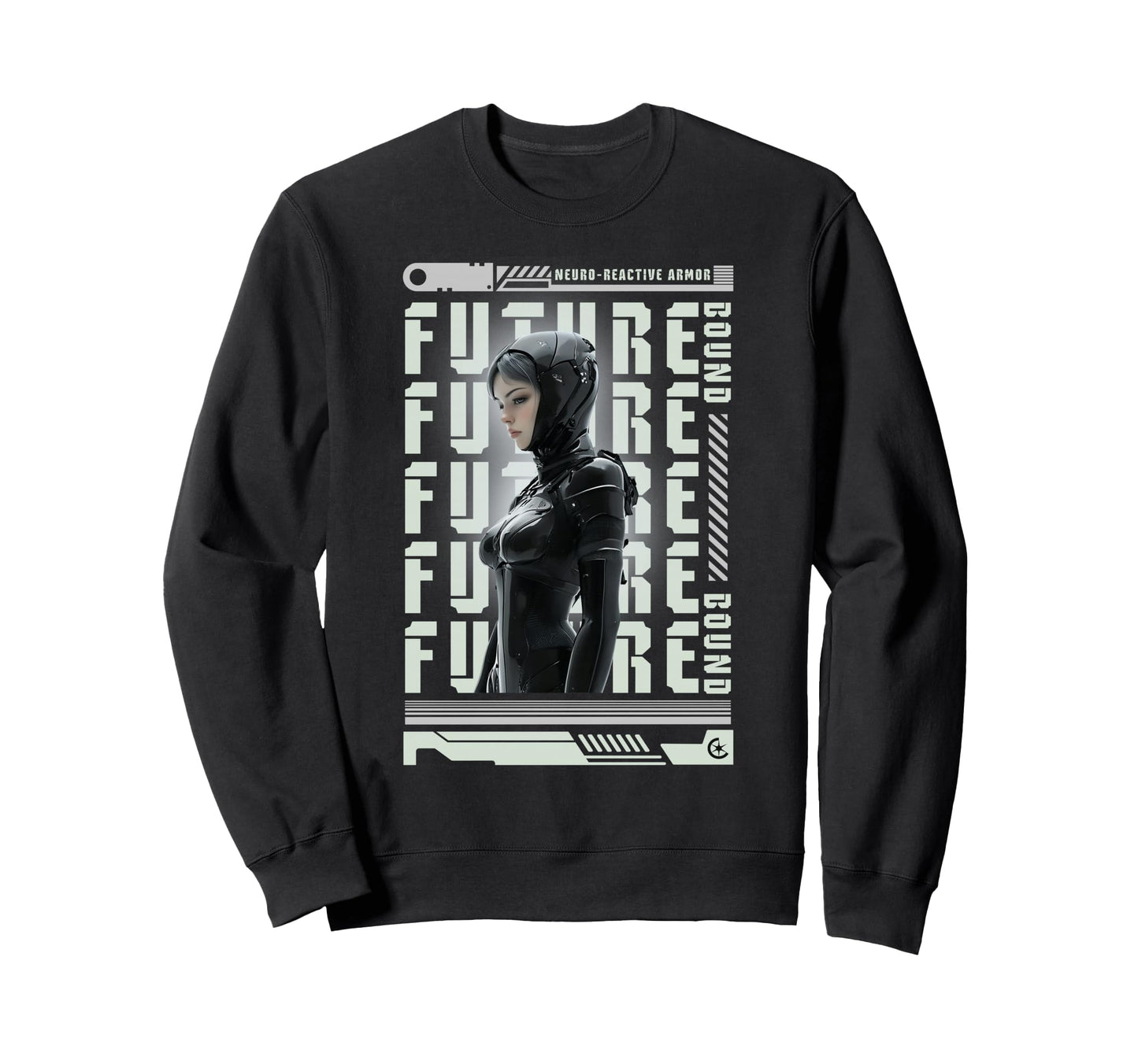 Y2K Future Bold Urban Graffiti Sweatshirt - Graphic Print for Adults - T-Shirt, Sweatshirt, Hoodie