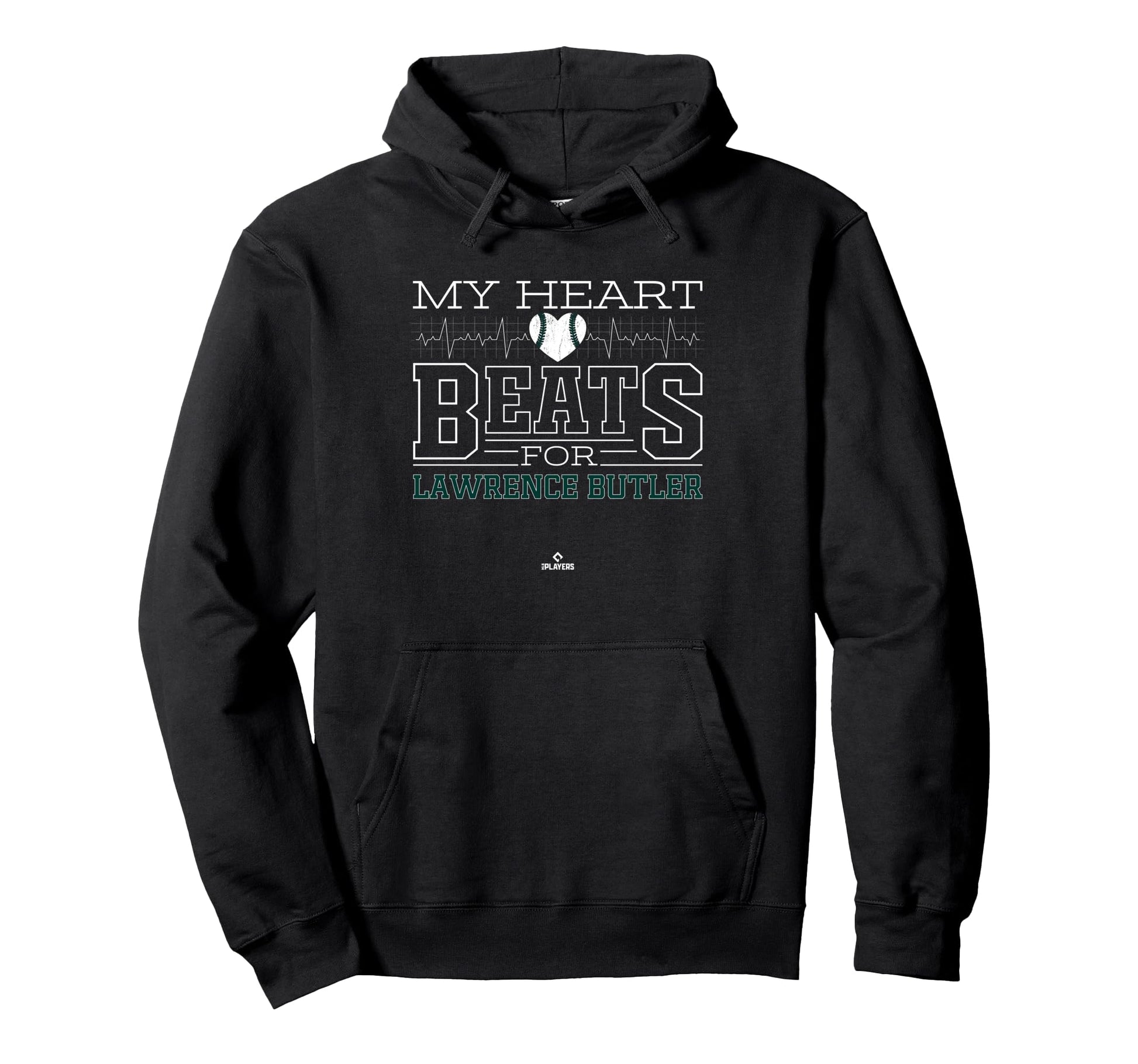 My Heart Beats Lawrence Butler Hoodie - Fun Novelty Design for Adults - T-Shirt, Sweatshirt, Hoodie