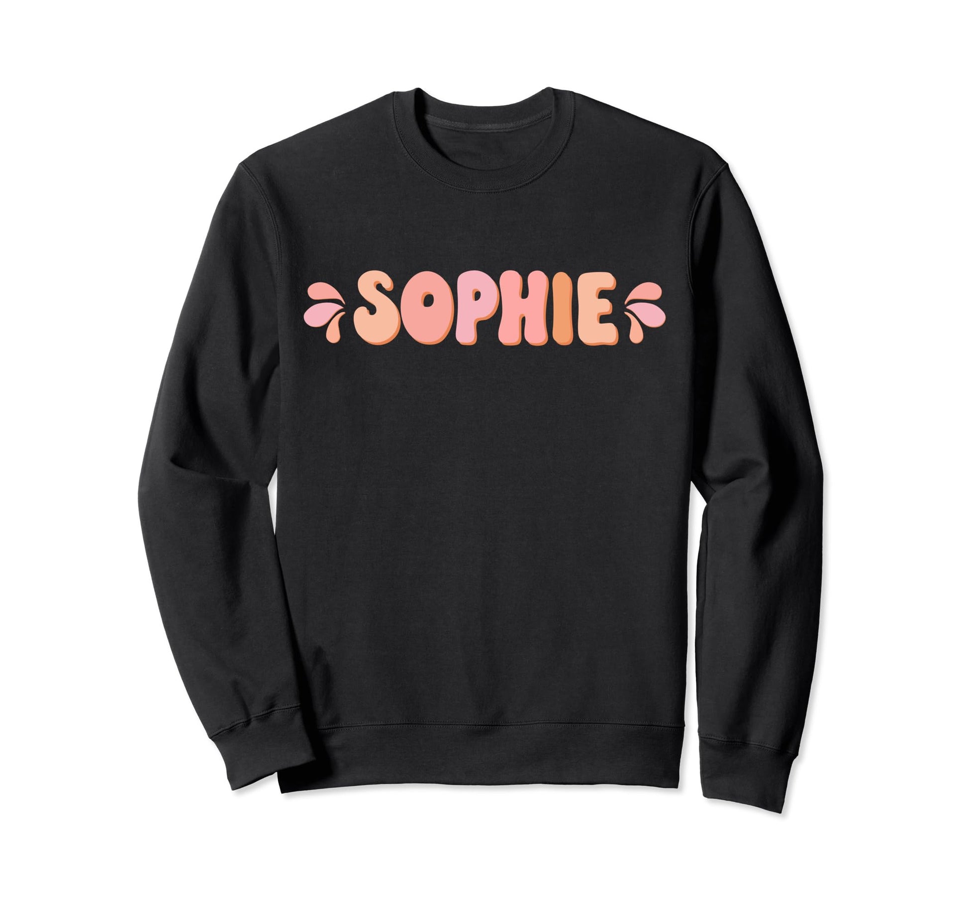 My First Name Is Sophie Eighties Sweatshirt - Trendy Graphic for Adults - T-Shirt, Sweatshirt, Hoodie