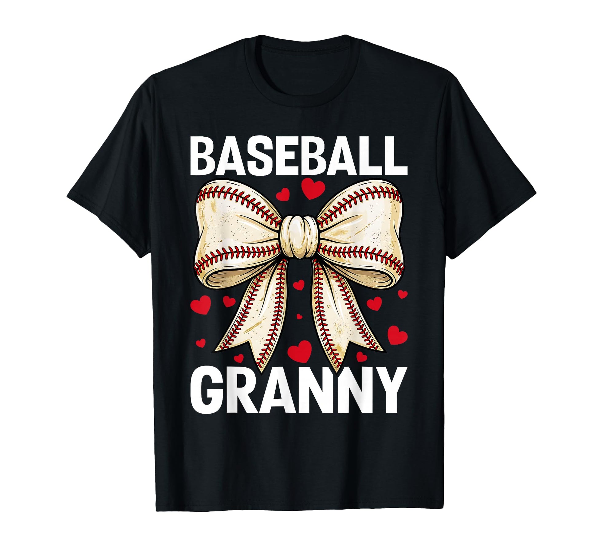 Baseball Granny Coquette Bow T-Shirt - Casual Everyday Wear for Adults - T-Shirt, Sweatshirt, Hoodie