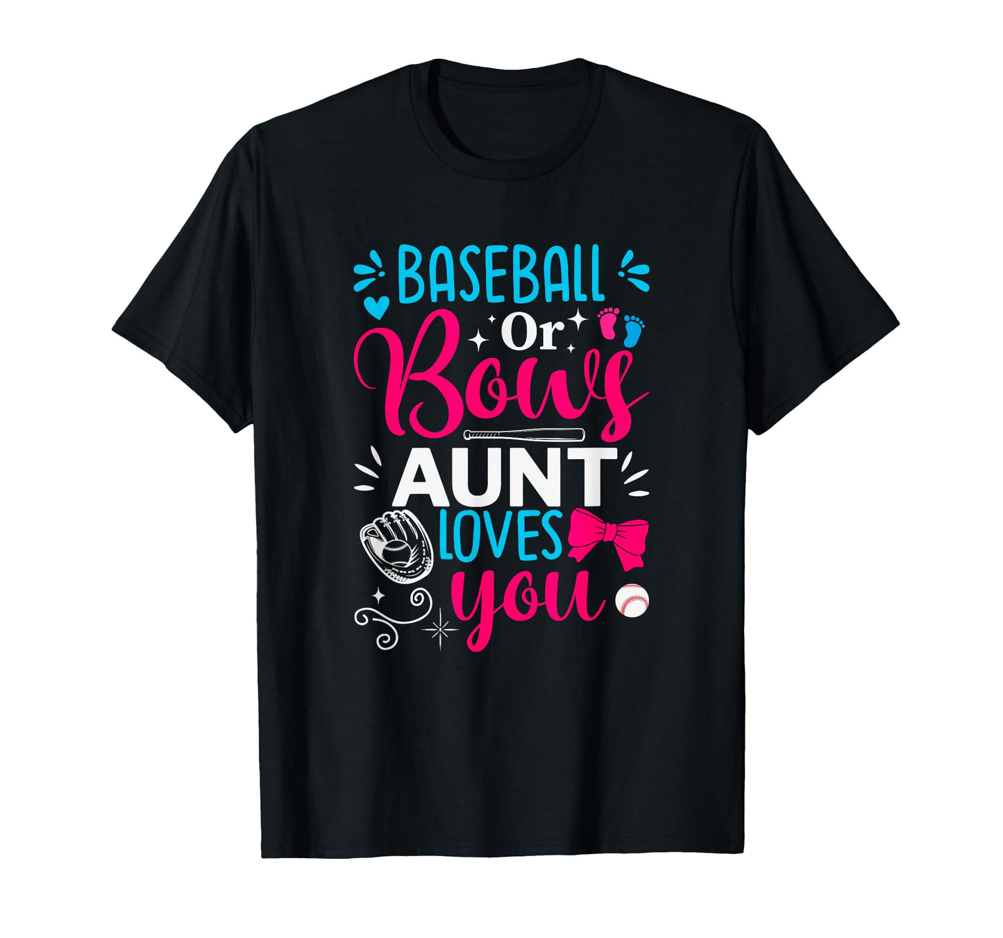 Baseball Gender Reveal Team Baseball T-Shirt - Minimalist Print Men Women - T-Shirt, Sweatshirt, Hoodie