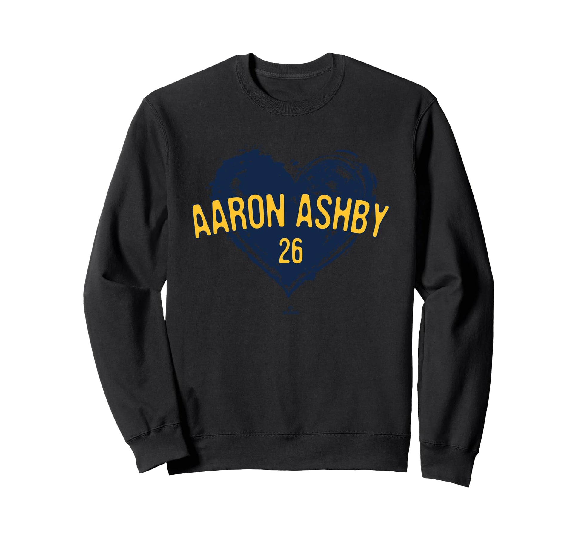 Distressed Heart Aaron Ashby Milwaukee Sweatshirt - Graphic Print Unisex - T-Shirt, Sweatshirt, Hoodie