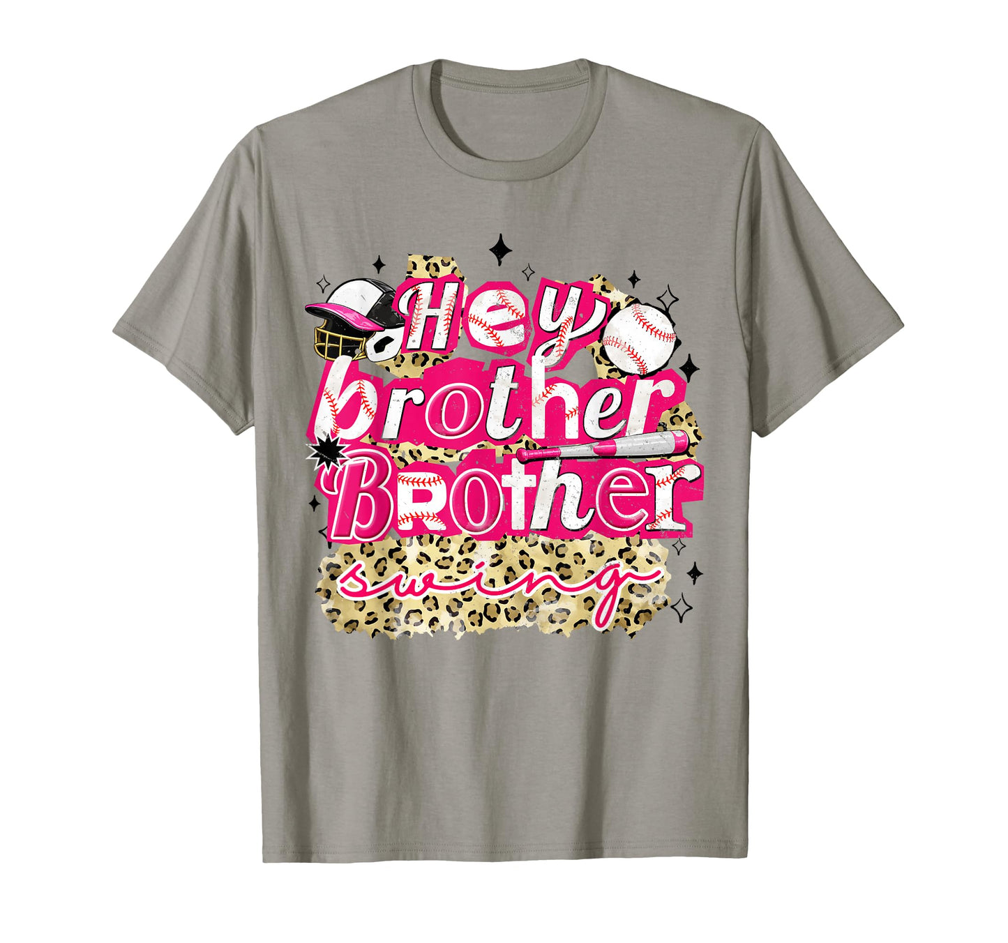Hey Brother Brother Swing Leopard T-Shirt - Graphic Print Men Women - T-Shirt, Sweatshirt, Hoodie