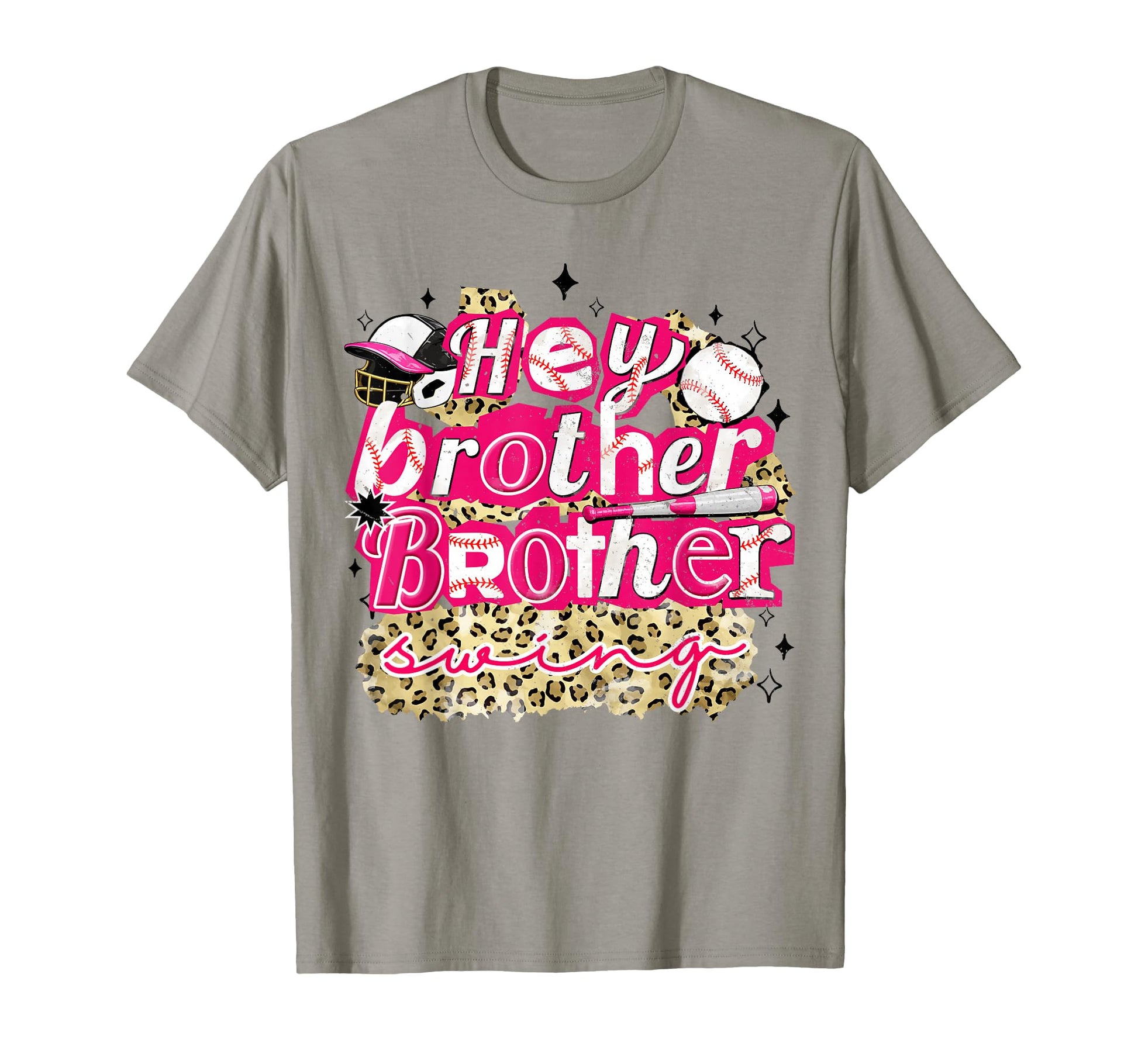 Hey Brother Brother Swing Leopard T-Shirt - Graphic Print Men Women - T-Shirt, Sweatshirt, Hoodie
