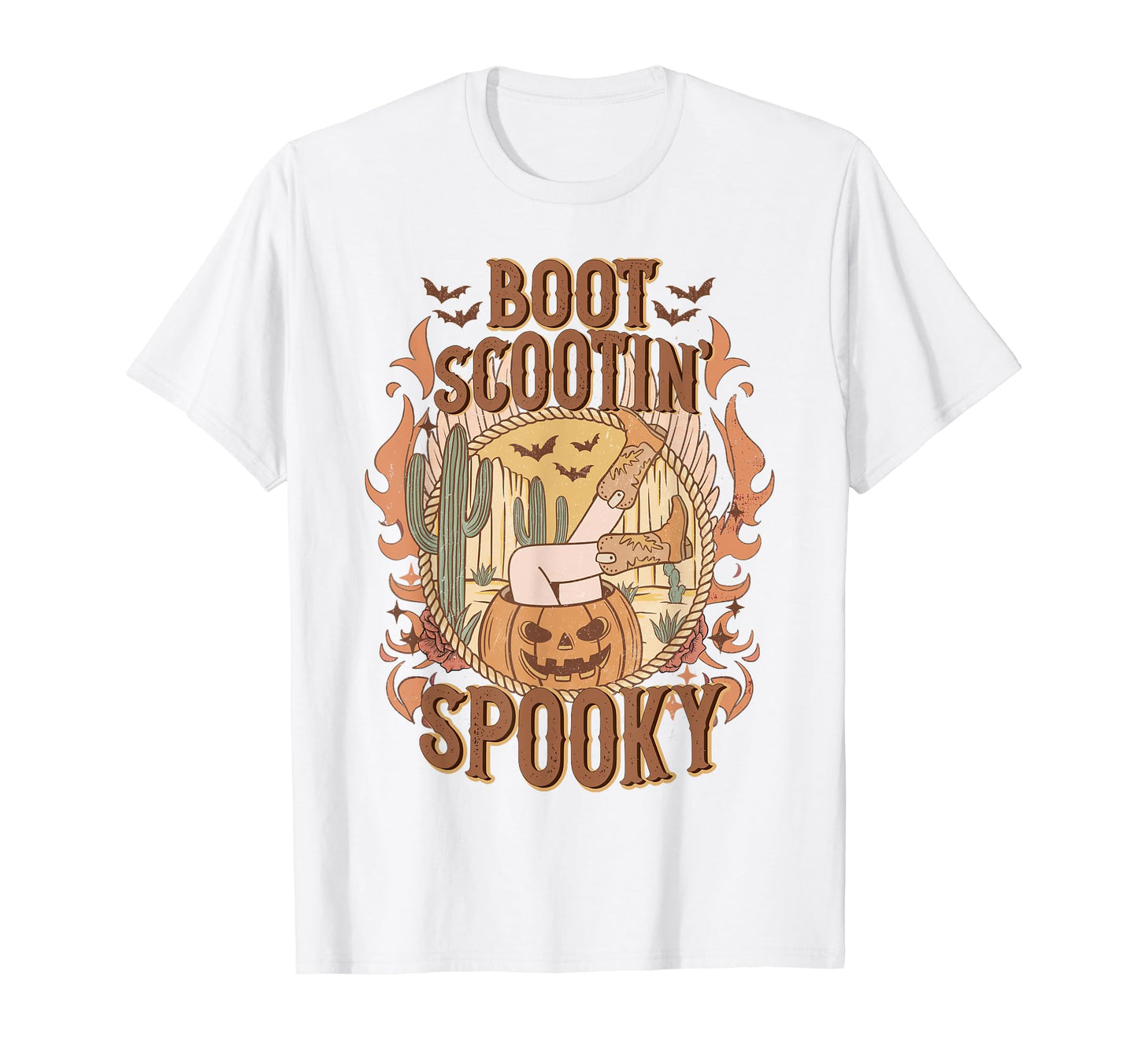 Boot Scootin Spooky Western T-Shirt - Aesthetic Graphic for Adults - T-Shirt, Sweatshirt, Hoodie