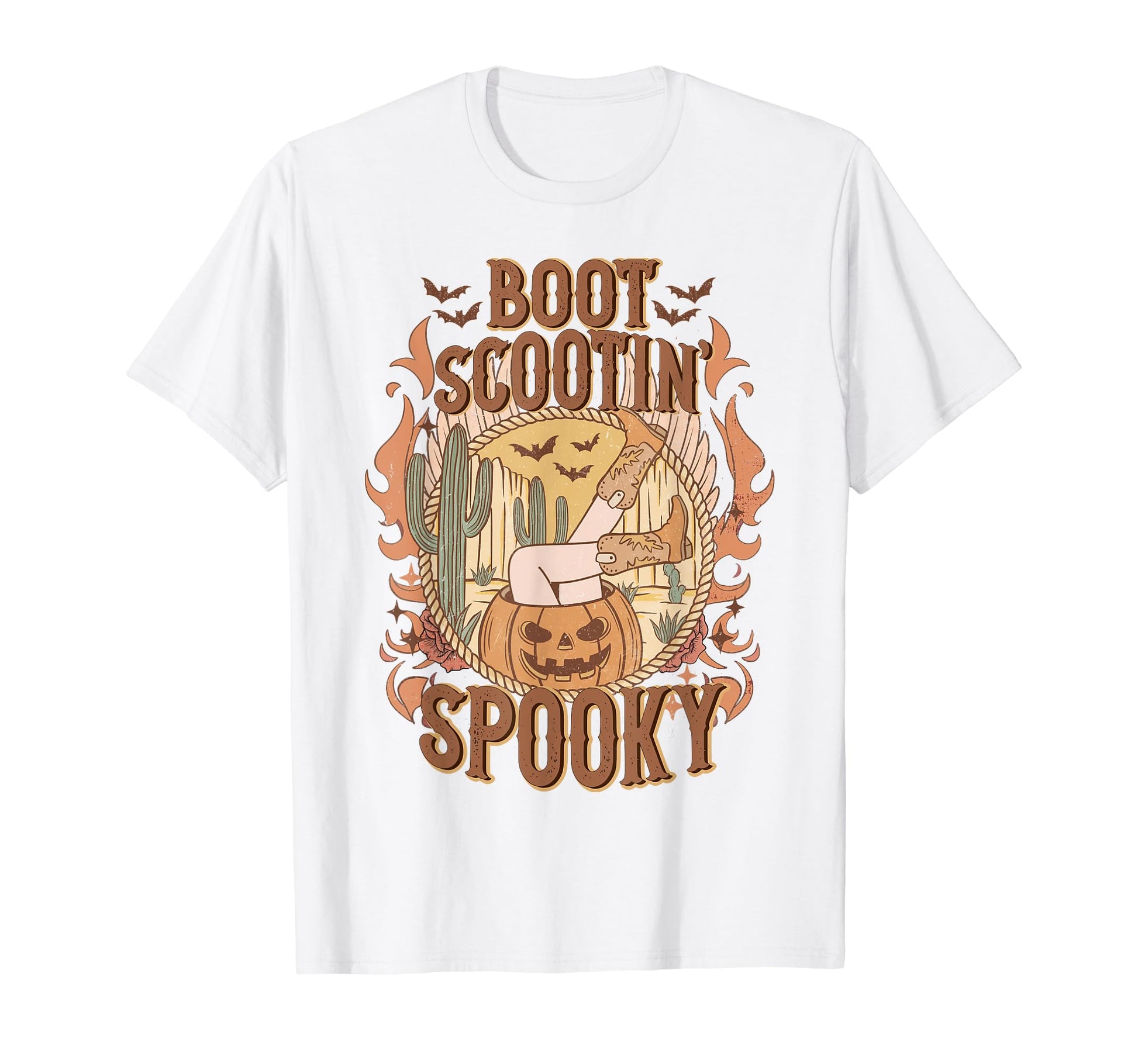 Boot Scootin Spooky Western T-Shirt - Aesthetic Graphic for Adults - T-Shirt, Sweatshirt, Hoodie