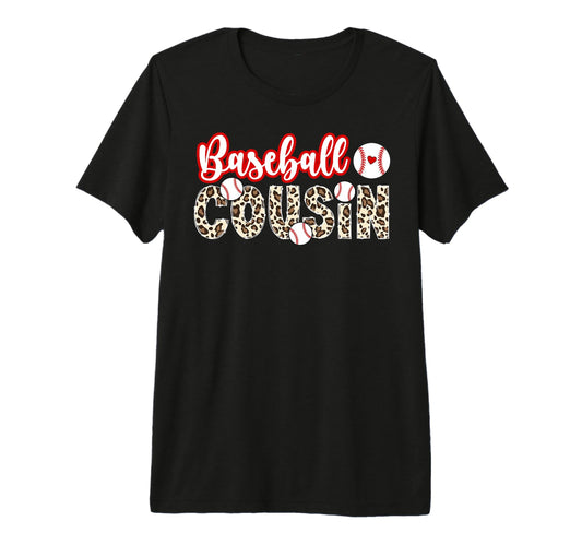 Baseball Cousin Leopard Cousin T-Shirt - Casual Everyday Wear Men Women - T-Shirt, Sweatshirt, Hoodie