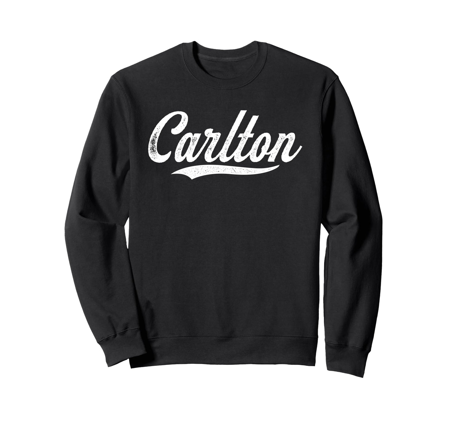 Distressed Script Drew Carlton Sweatshirt - Novelty Apparel Men Women - T-Shirt, Sweatshirt, Hoodie