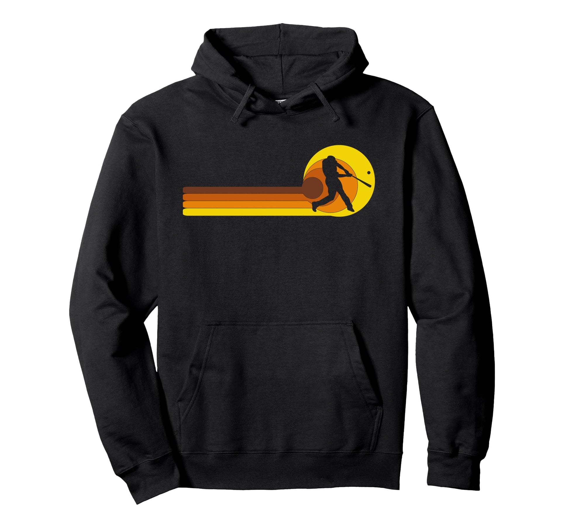 Baseball Softball 70S 80S Years Hoodie - Fun Novelty Design Unisex - T-Shirt, Sweatshirt, Hoodie