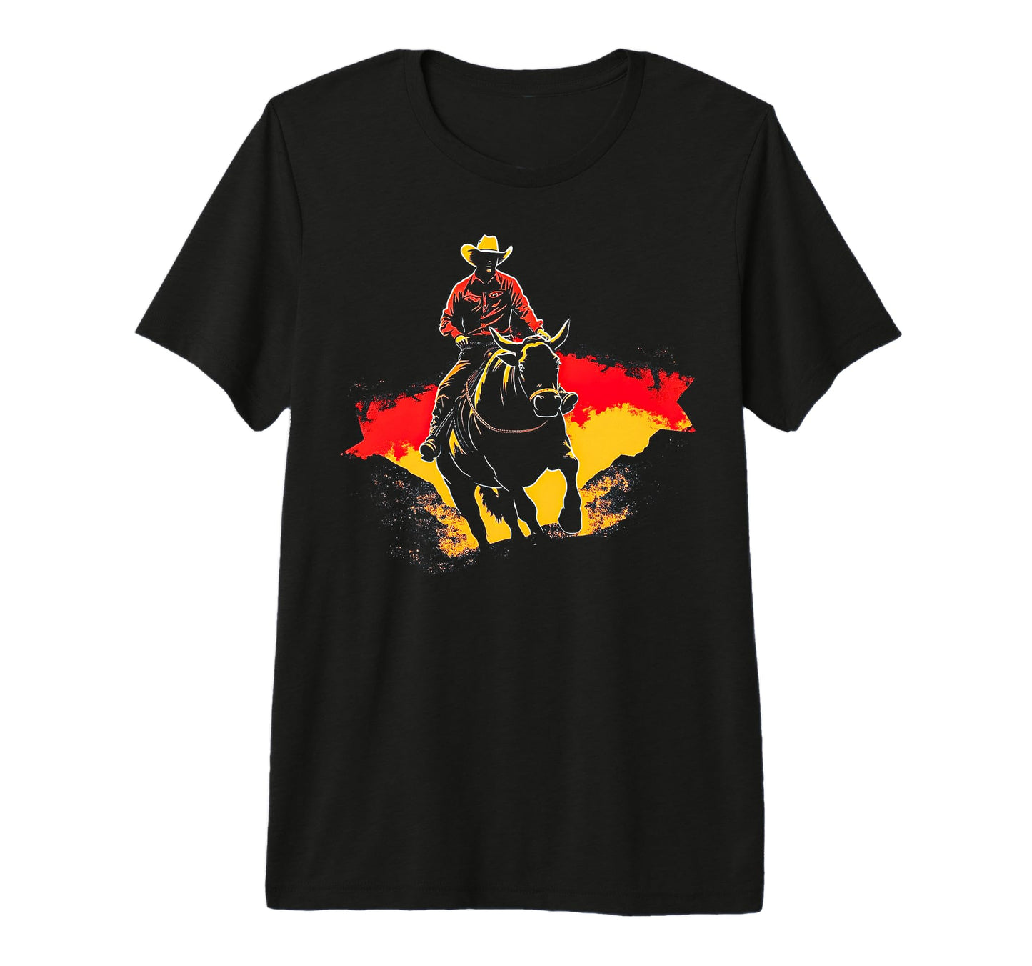 Cowboy Rodeo Horse Riding Usa Cowboy Tri T-Shirt - Streetwear Style Unisex - T-Shirt, Sweatshirt, Hoodie