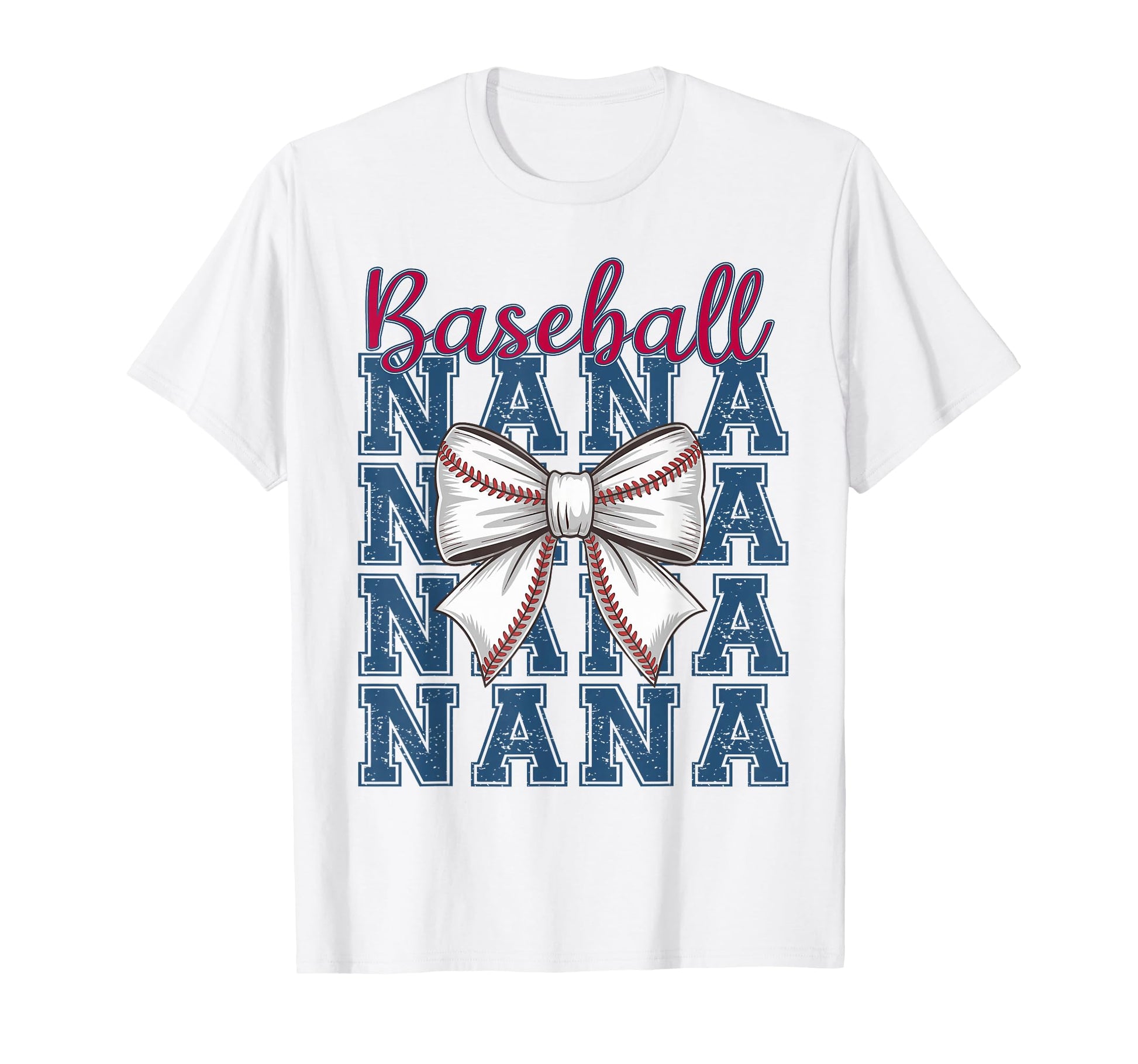 Baseball Nana Coquette Bow Grandma T-Shirt - Fun Novelty Design Unisex - T-Shirt, Sweatshirt, Hoodie