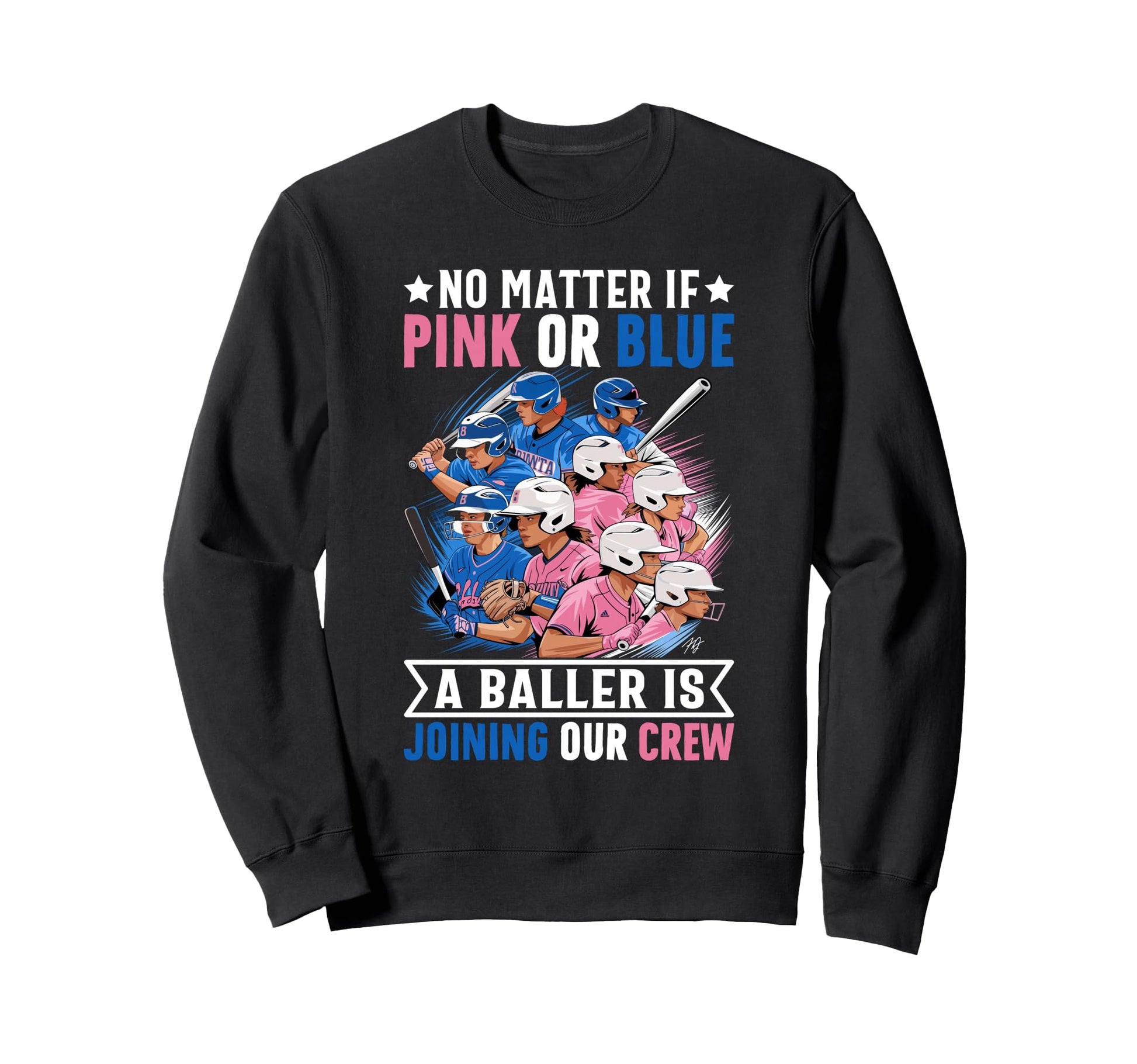 Gender Reveal Party Baseball Sweatshirt - Streetwear Style Men Women - T-Shirt, Sweatshirt, Hoodie