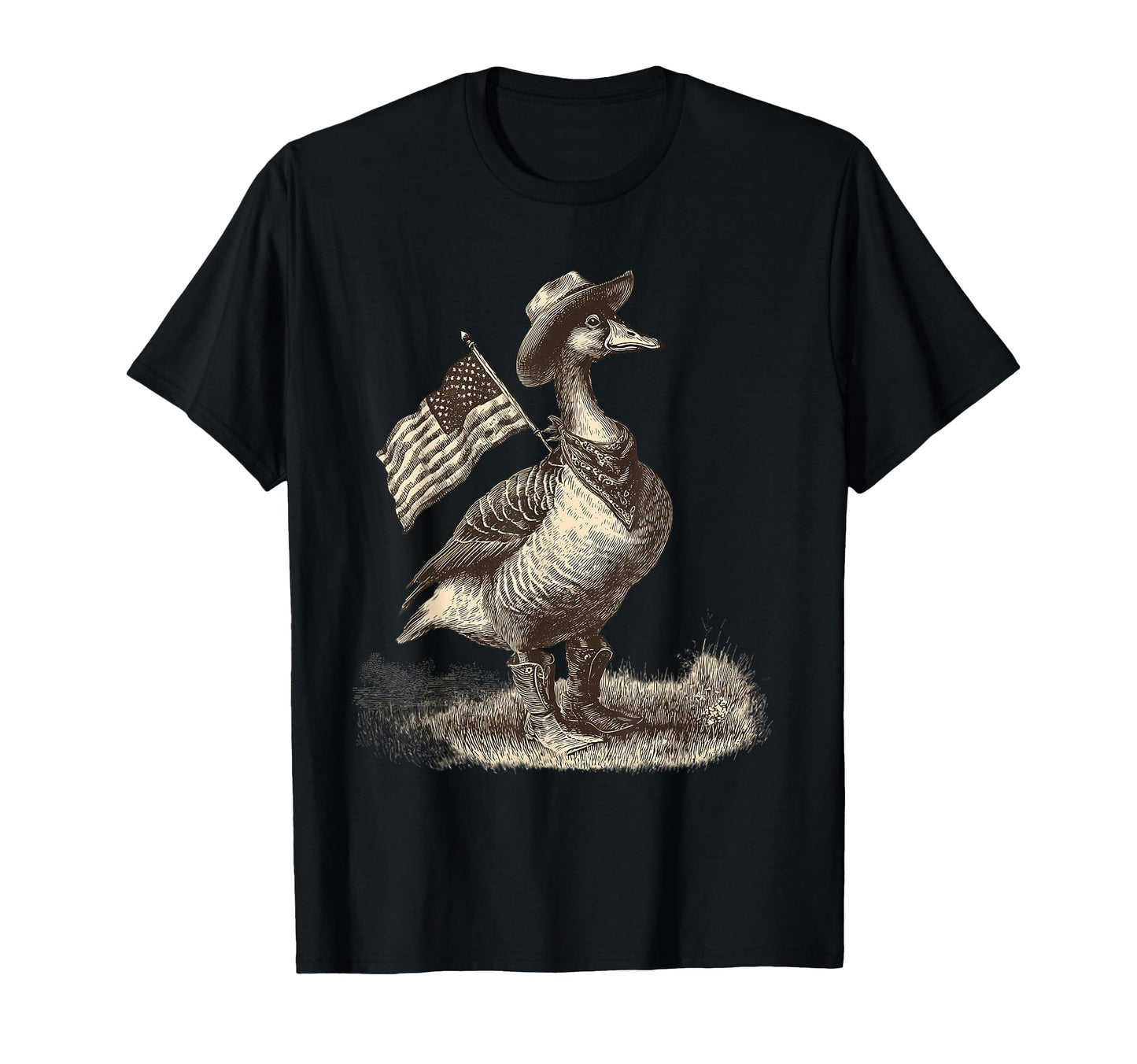Country Cowboy Goose Rodeo Cowgirl Western T-Shirt - Novelty Apparel Unisex - T-Shirt, Sweatshirt, Hoodie