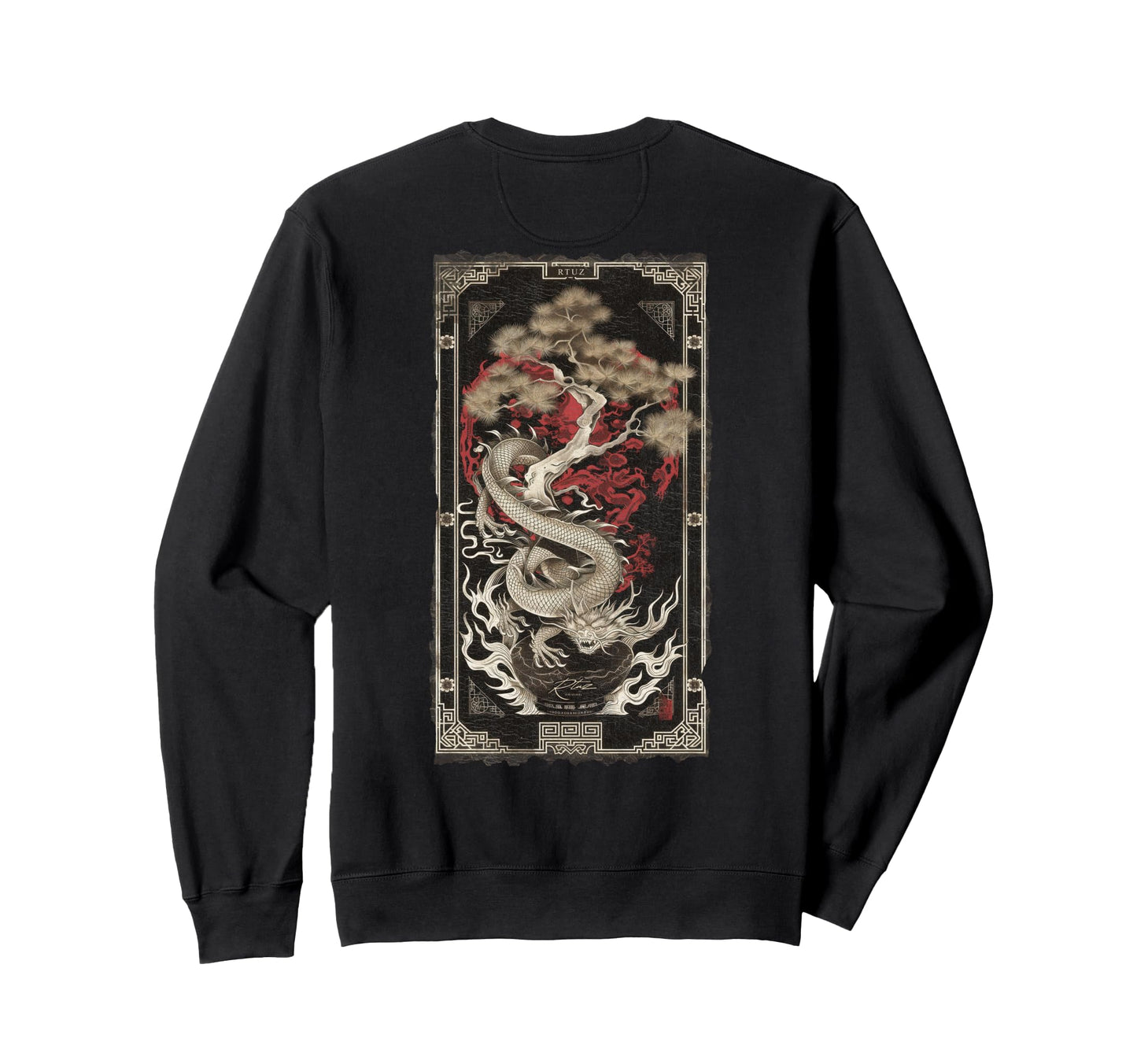 Aesthetic Back Dragon Y2K Streetwear Sweatshirt - Custom Art Print Unisex - T-Shirt, Sweatshirt, Hoodie
