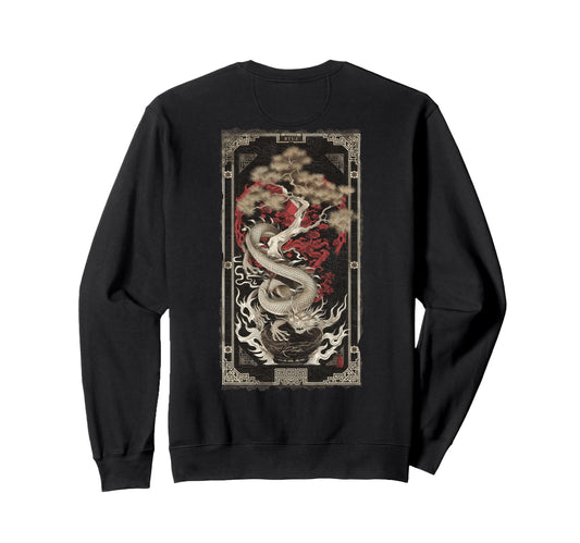 Aesthetic Back Dragon Y2K Streetwear Sweatshirt - Custom Art Print Unisex - T-Shirt, Sweatshirt, Hoodie