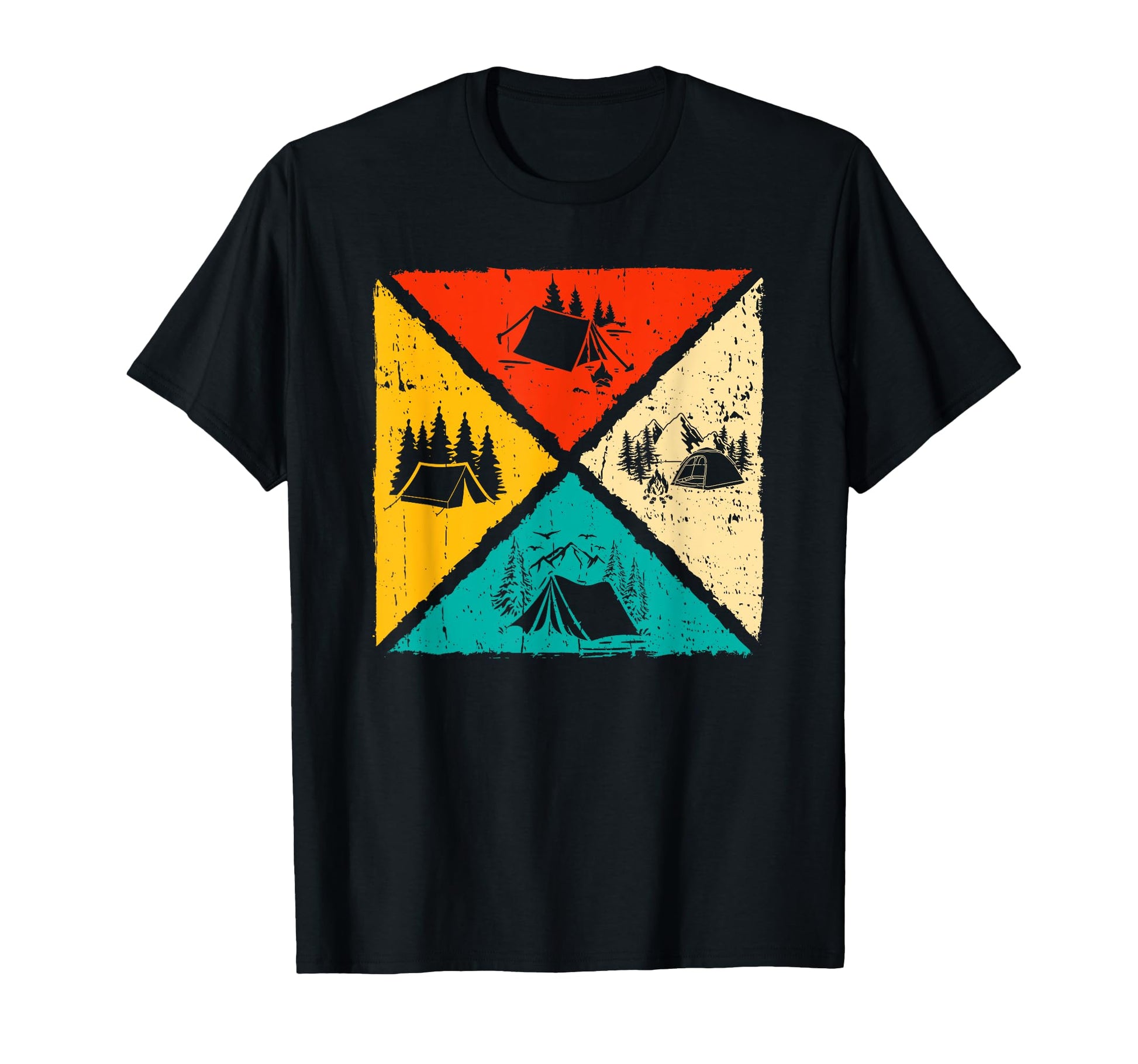 Camping Silhouette Outdoors National T-Shirt - Casual Everyday Wear Unisex - T-Shirt, Sweatshirt, Hoodie