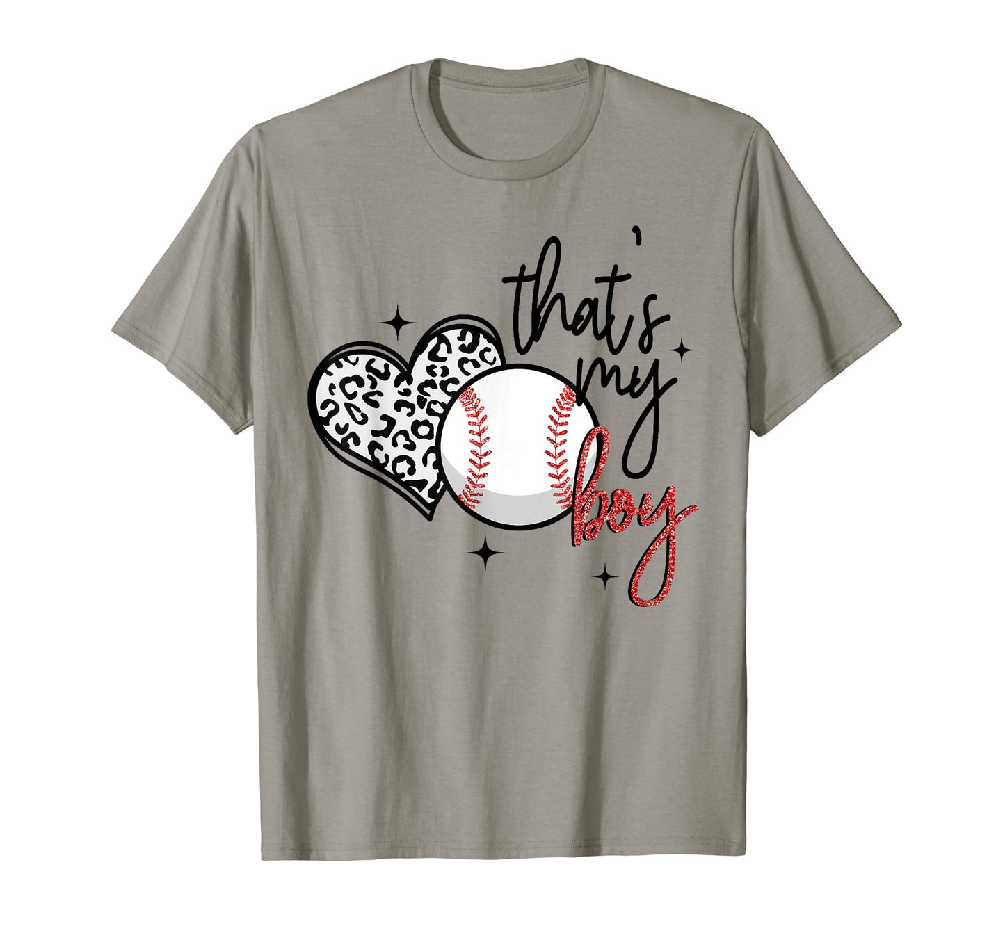 Thats My Leopard Heart Mothers Day T-Shirt - Unique Graphic for Adults - T-Shirt, Sweatshirt, Hoodie