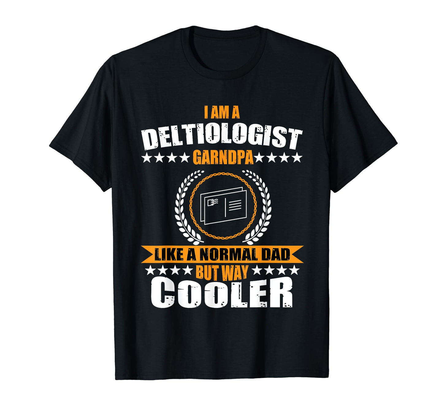 Funny Deltiologist Grandpa Postcard T-Shirt - Minimalist Print Unisex - T-Shirt, Sweatshirt, Hoodie