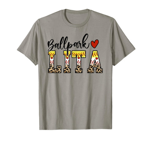 Ballpark Lita Baseball Softball Mom T-Shirt - Streetwear Style for Adults - T-Shirt, Sweatshirt, Hoodie