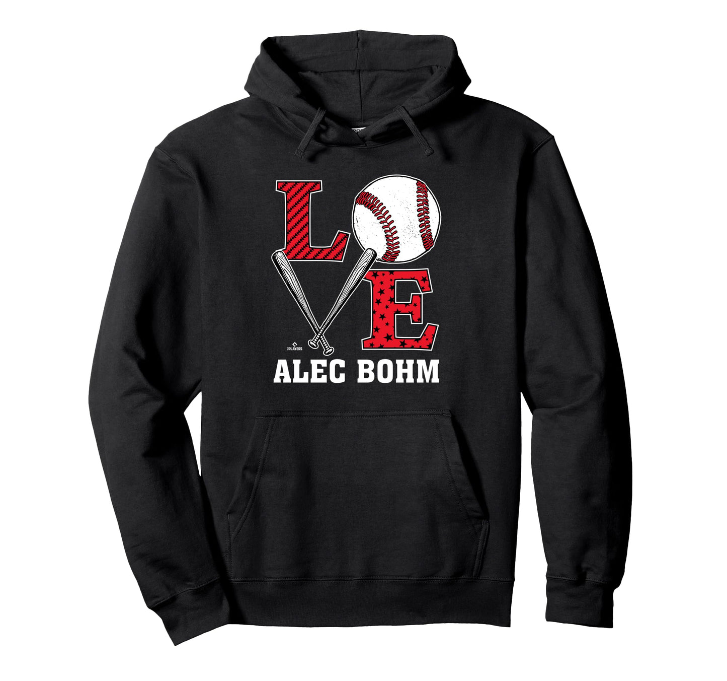 Distressed Baseball Love Alec Bohm Hoodie - Novelty Apparel Unisex - T-Shirt, Sweatshirt, Hoodie