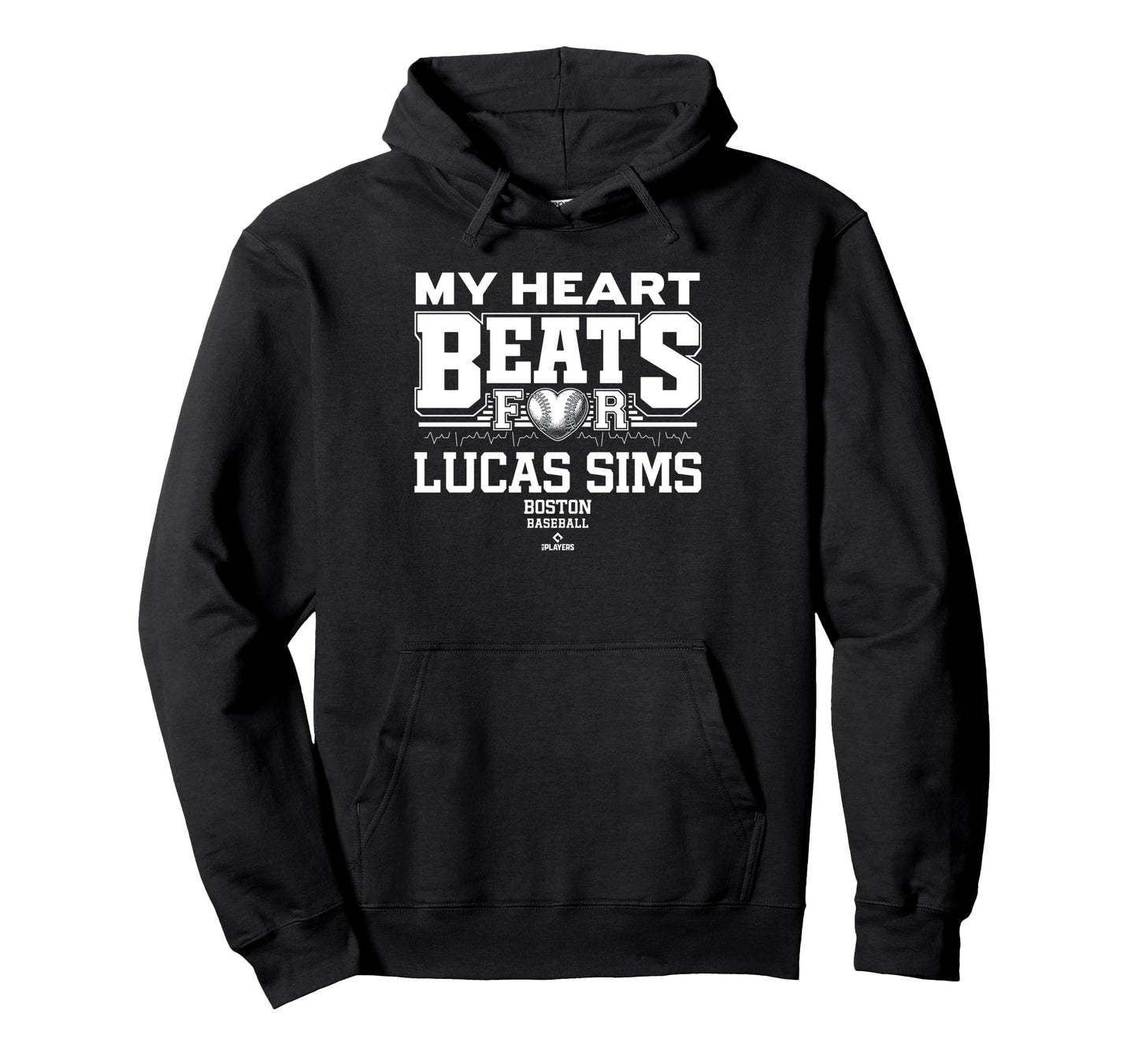 My Heart Beats Lucas Sims Boston Baseball Hoodie - Unique Graphic Unisex - T-Shirt, Sweatshirt, Hoodie