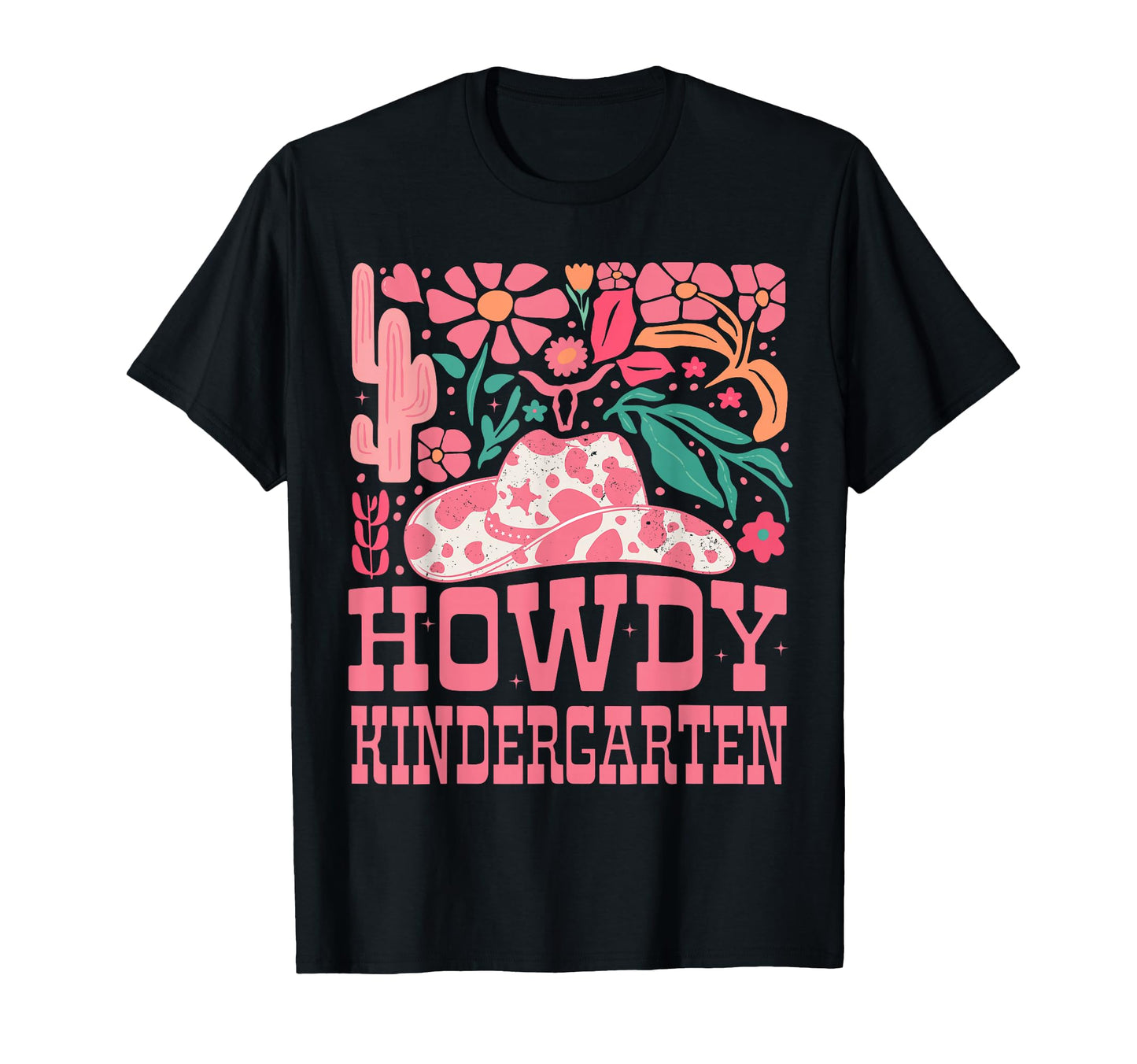 Howdy Kindergarten Western Cowgirls T-Shirt - Minimalist Print for Adults - T-Shirt, Sweatshirt, Hoodie