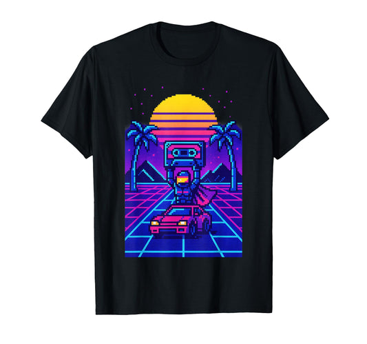 80S Synthwave T-Shirt - Novelty Apparel Unisex - T-Shirt, Sweatshirt, Hoodie