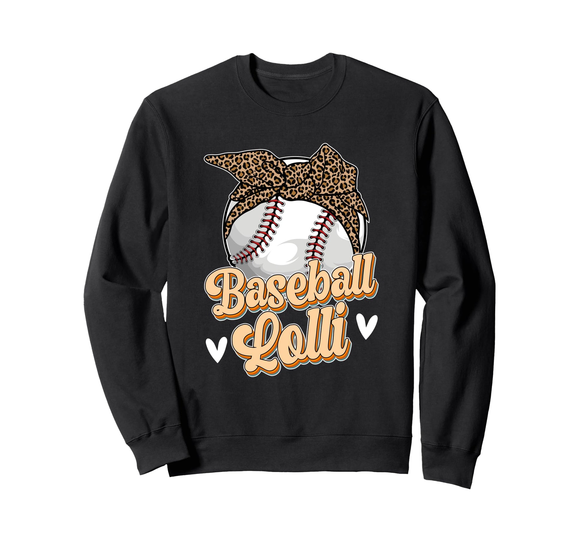 Baseball Lolli Leopard Grandma Sweatshirt - Novelty Apparel for Adults - T-Shirt, Sweatshirt, Hoodie