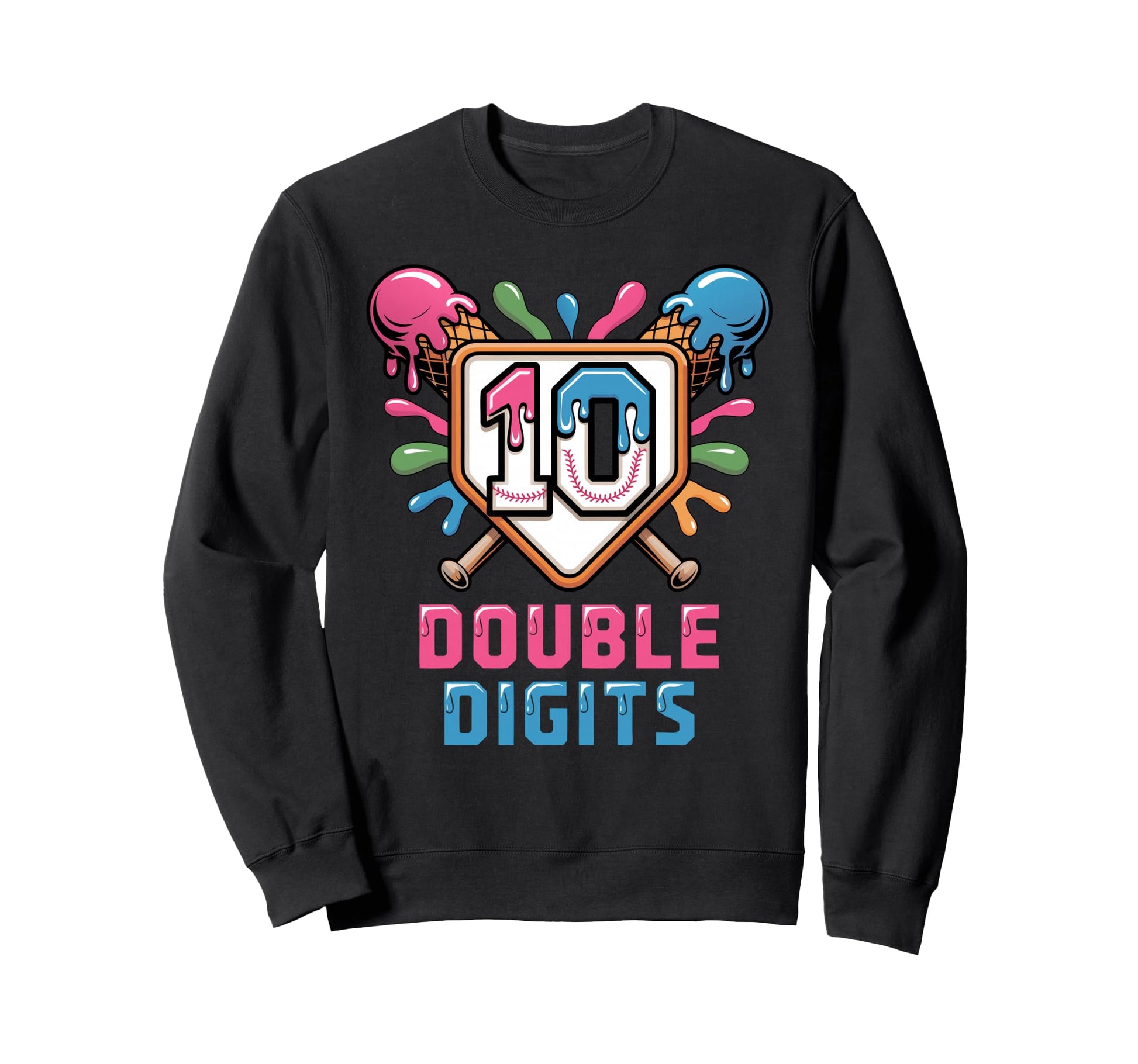 10Th Birthday Double Digits Sweatshirt - Streetwear Style Men Women - T-Shirt, Sweatshirt, Hoodie