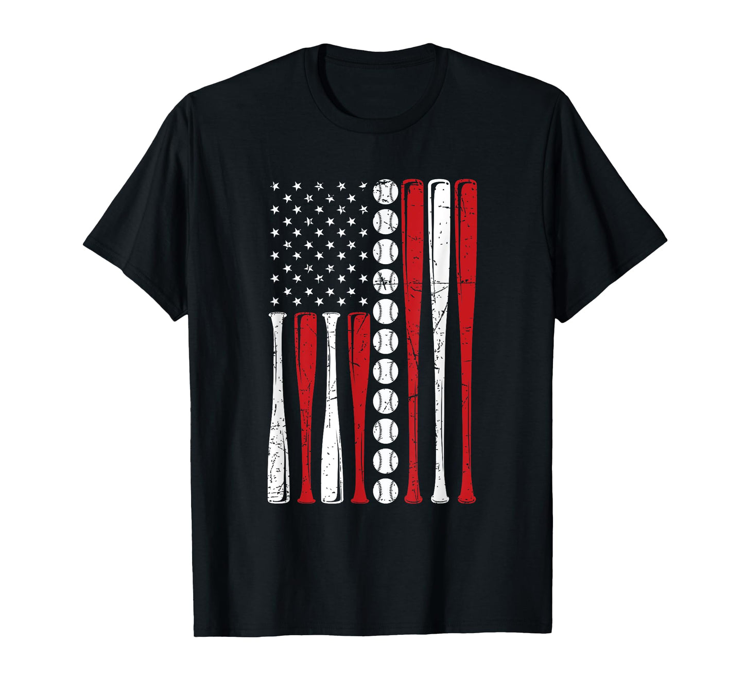 Us American Flag Baseball Flag 4Th T-Shirt - Casual Everyday Wear Unisex - T-Shirt, Sweatshirt, Hoodie
