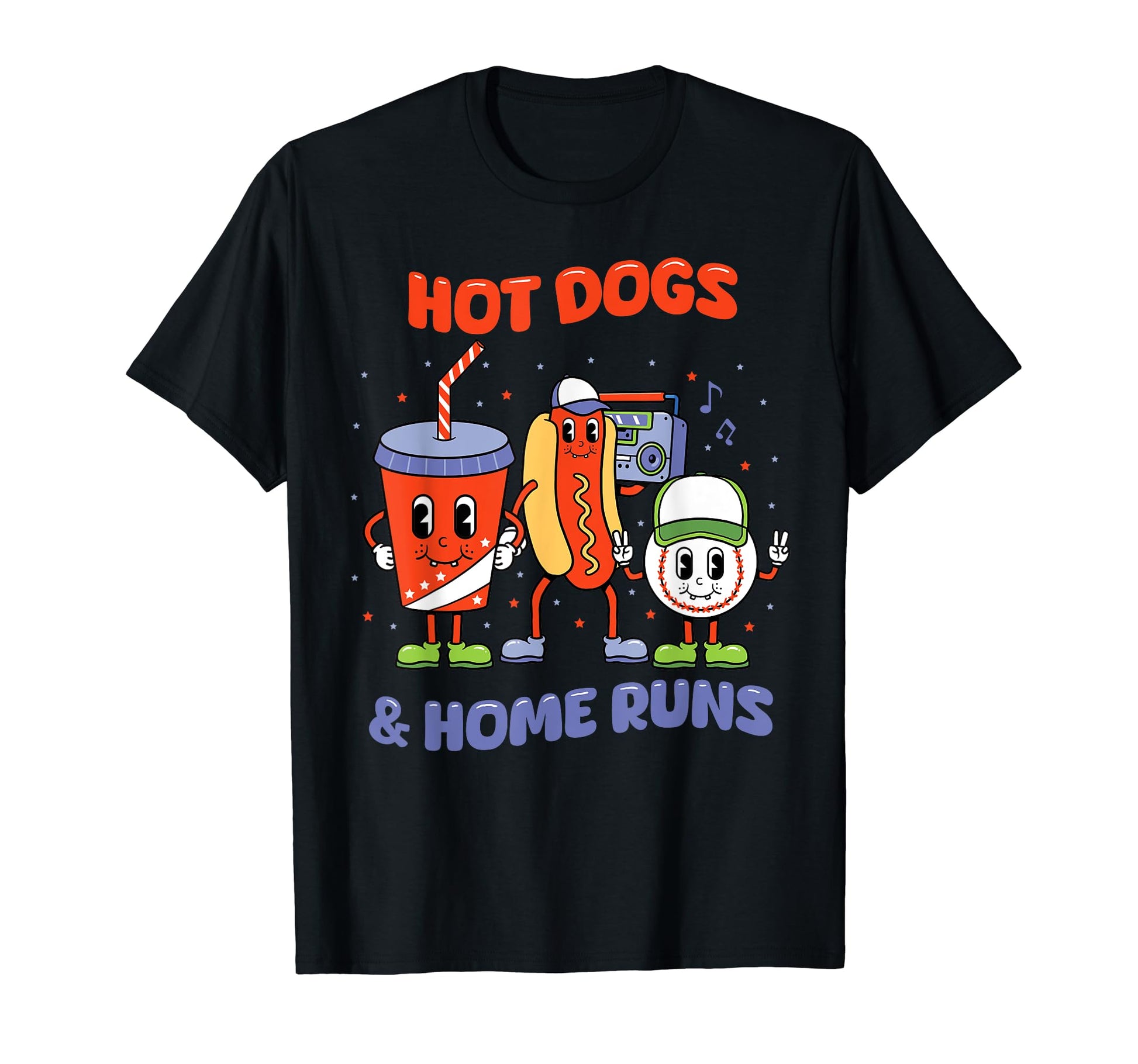Hotdogs And Home Runs Touchdown T-Shirt - Casual Everyday Wear Men Women - T-Shirt, Sweatshirt, Hoodie