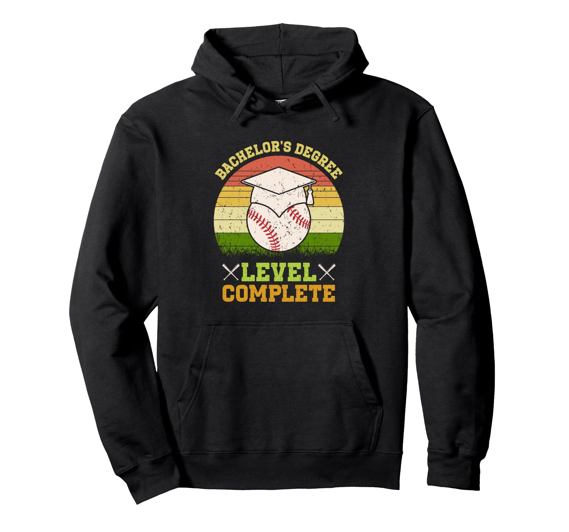 Bachelors Degree Level Complete Baseball Hoodie - Graphic Print Unisex - T-Shirt, Sweatshirt, Hoodie