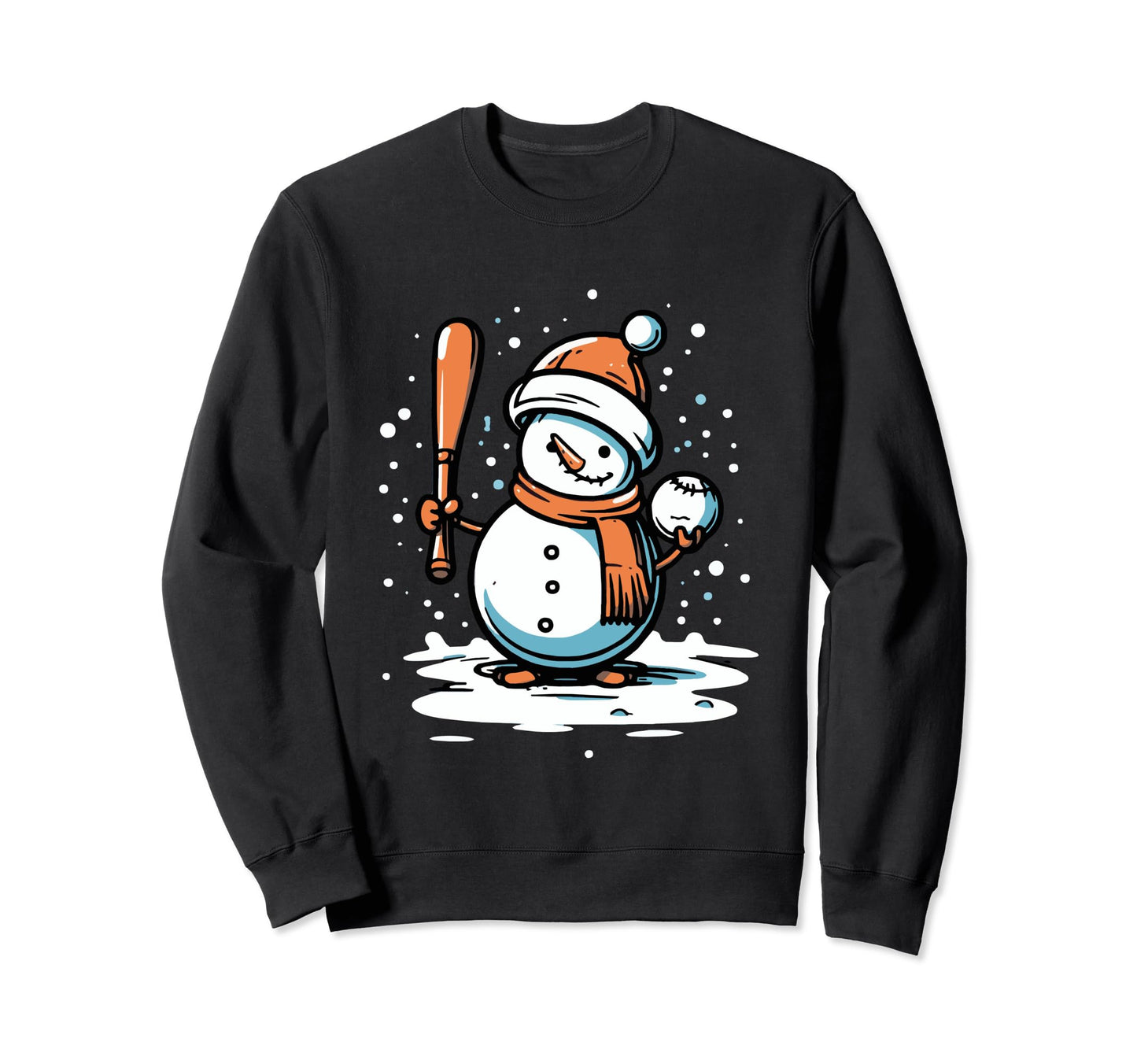 Baseball Merry Santa Claus Sweatshirt - Streetwear Style for Adults - T-Shirt, Sweatshirt, Hoodie