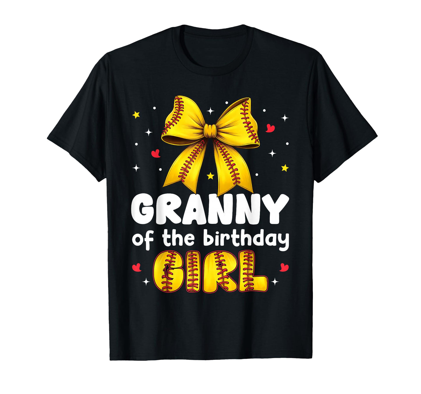 Granny Birthday Baseball Softball T-Shirt - Custom Art Print for Adults - T-Shirt, Sweatshirt, Hoodie