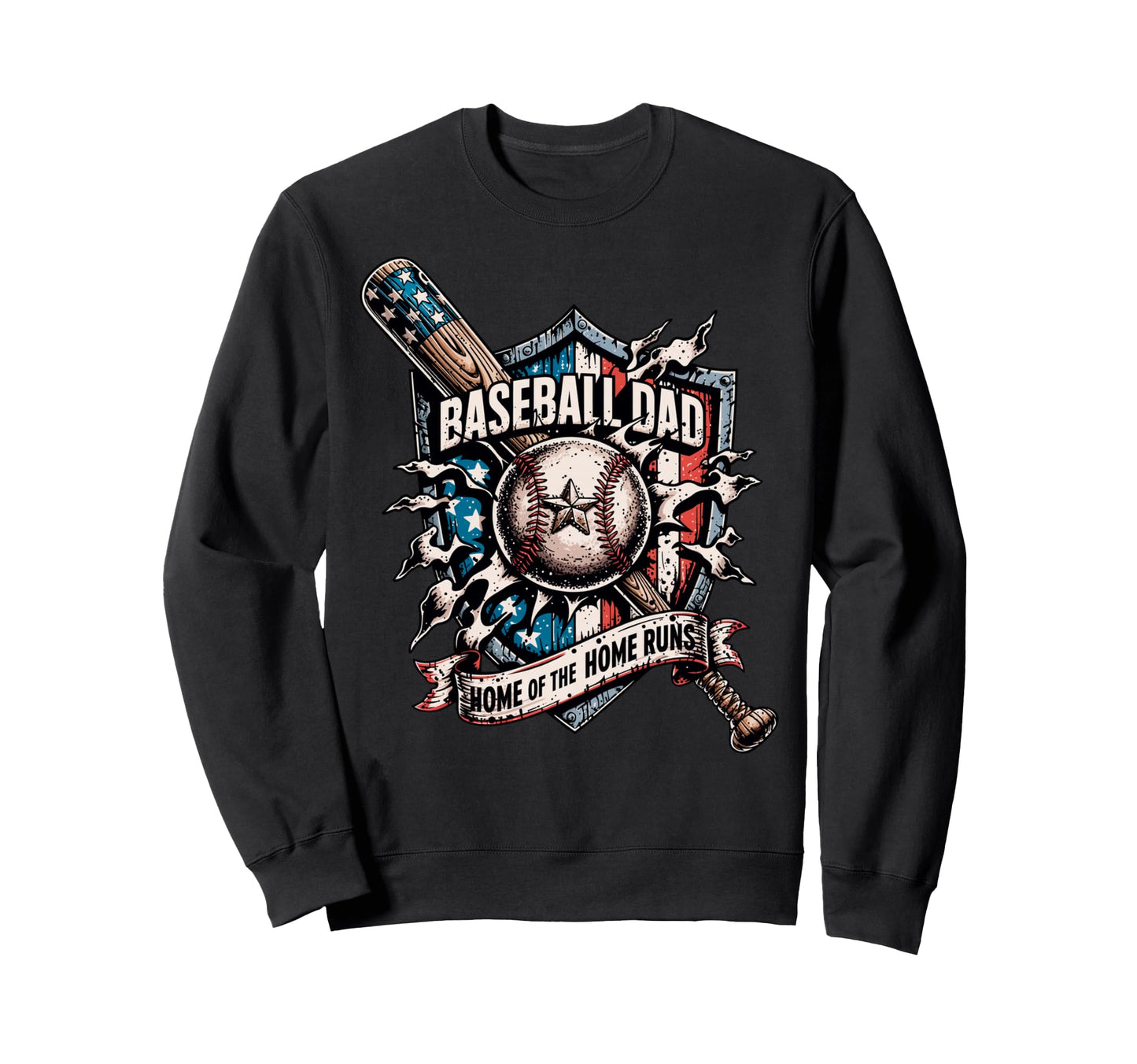 Home Home Runs Usa American Sweatshirt - Minimalist Print Men Women - T-Shirt, Sweatshirt, Hoodie