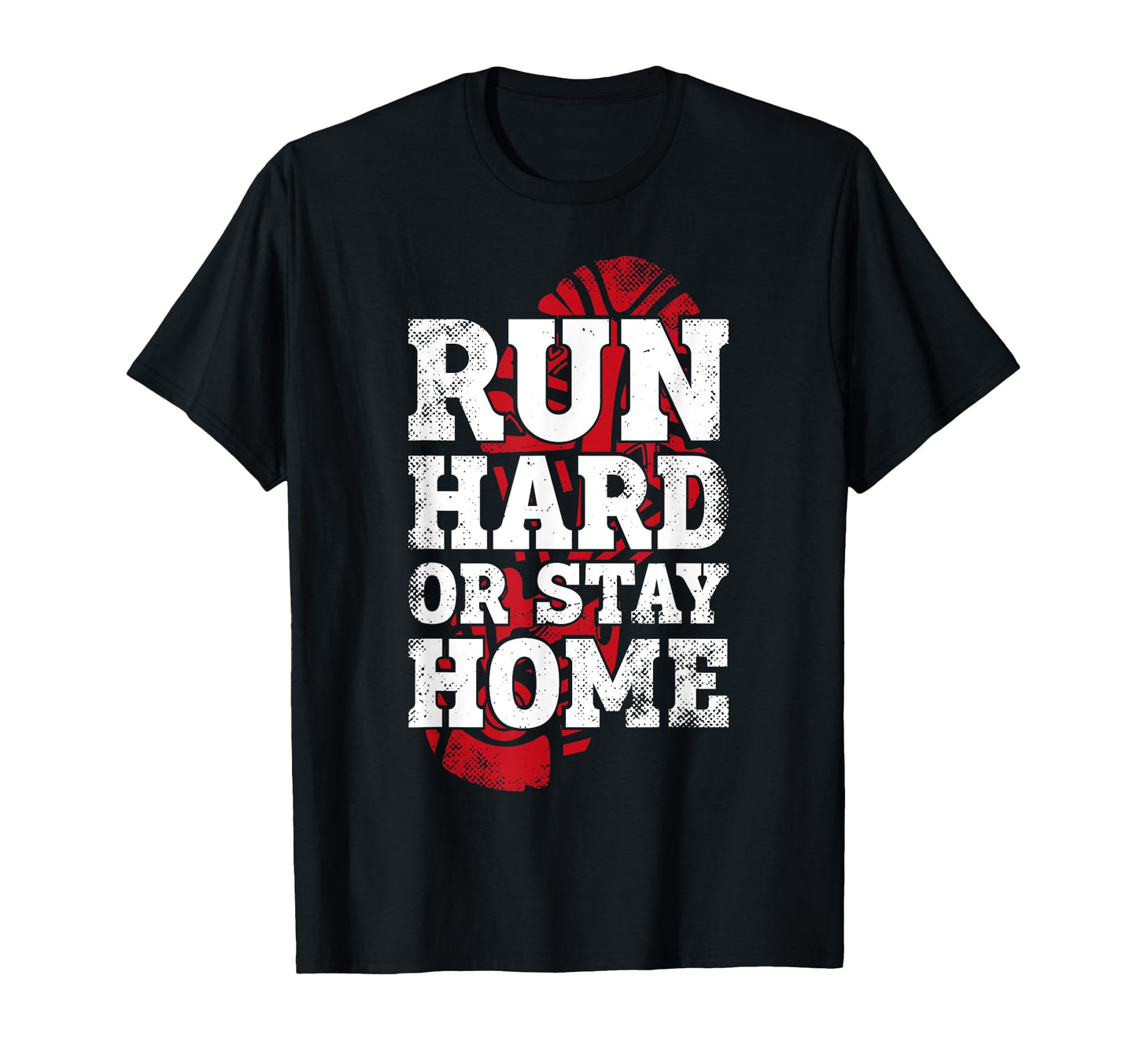 Running Runner Half Marathon Run Hard Or T-Shirt - Custom Art Print Unisex - T-Shirt, Sweatshirt, Hoodie