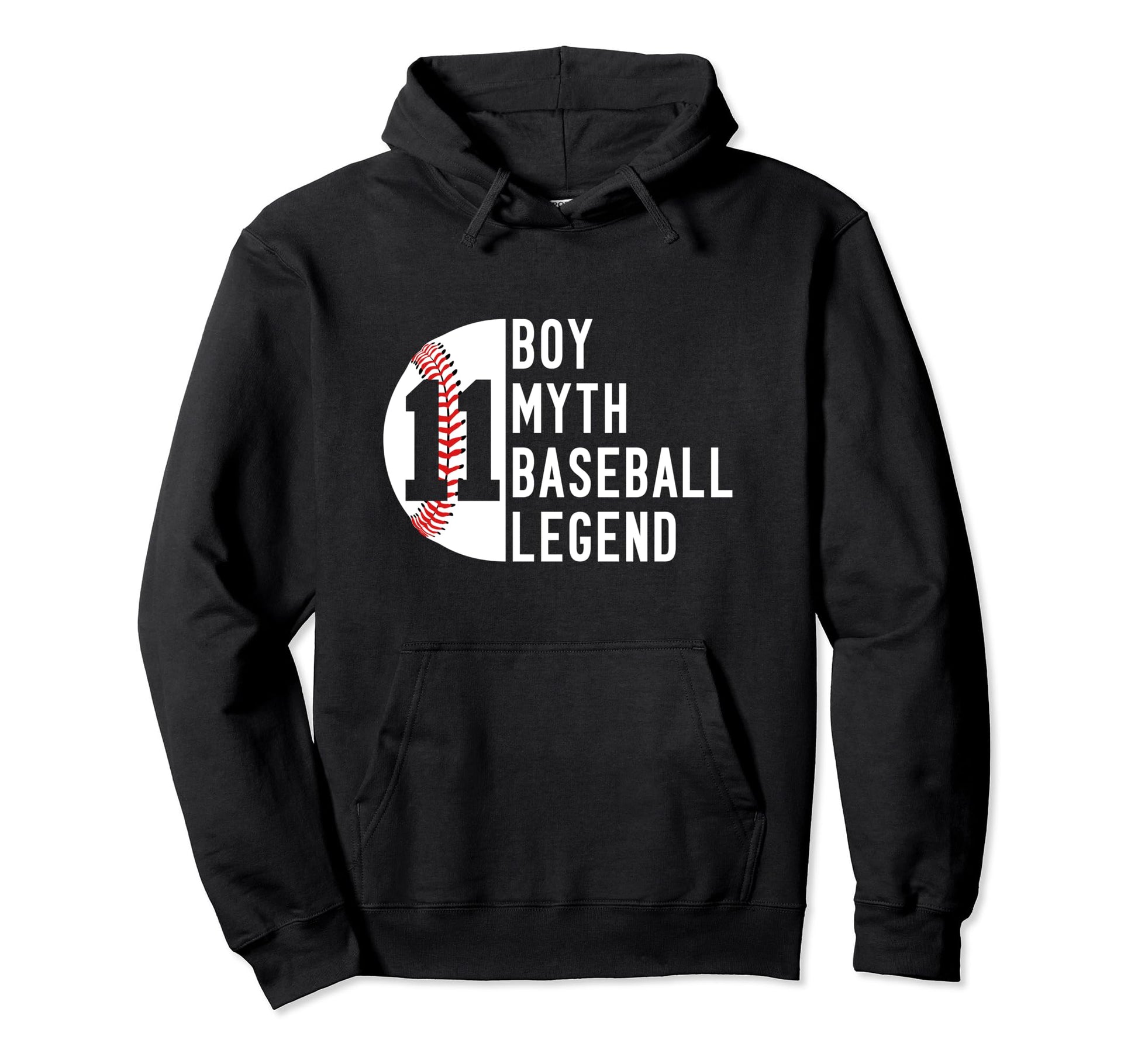 11 Years Myth Baseball Legend 11St Hoodie - Custom Art Print for Adults - T-Shirt, Sweatshirt, Hoodie